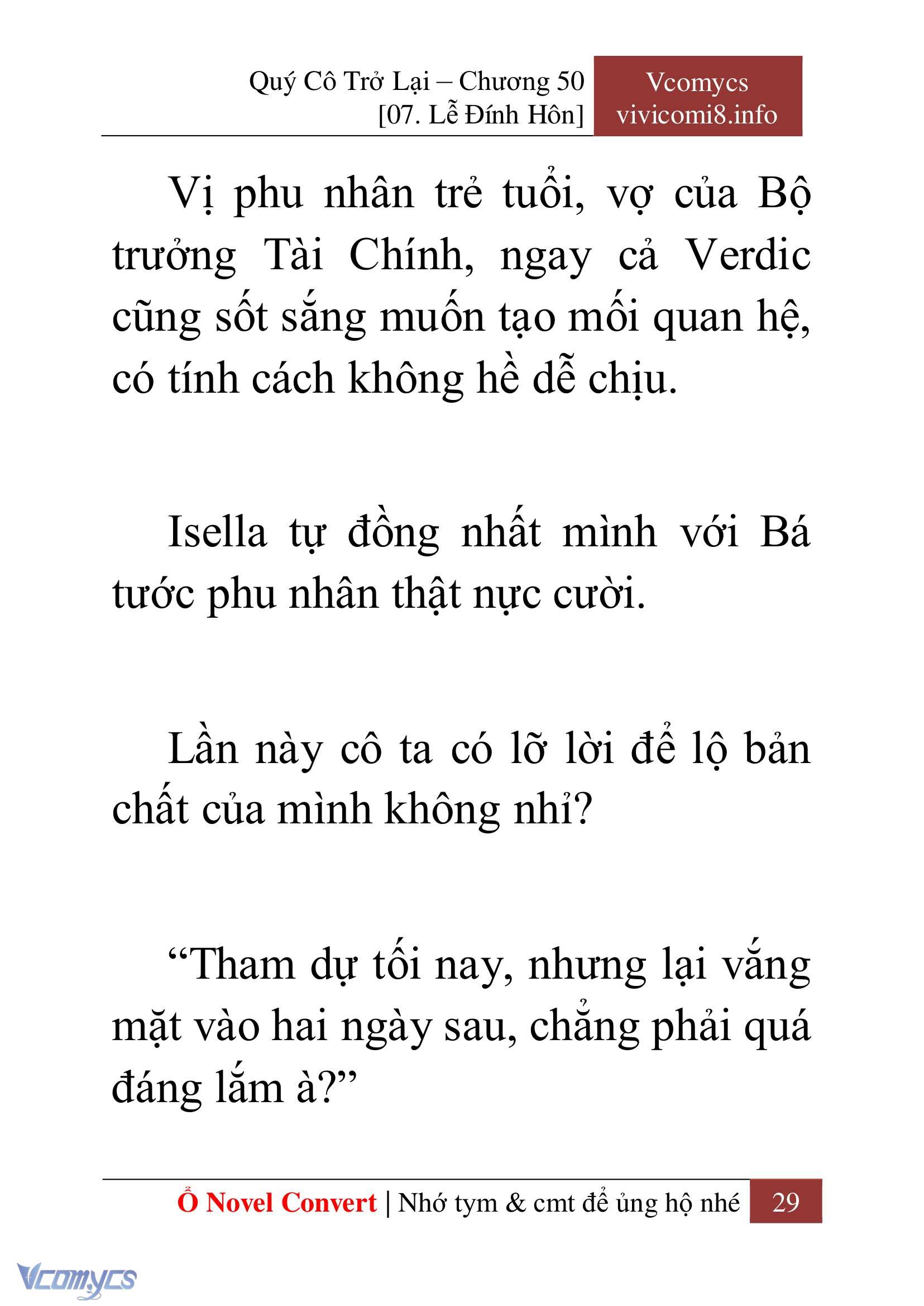 [Novel] Quý Cô Trở Lại Chap 50 - Trang 2