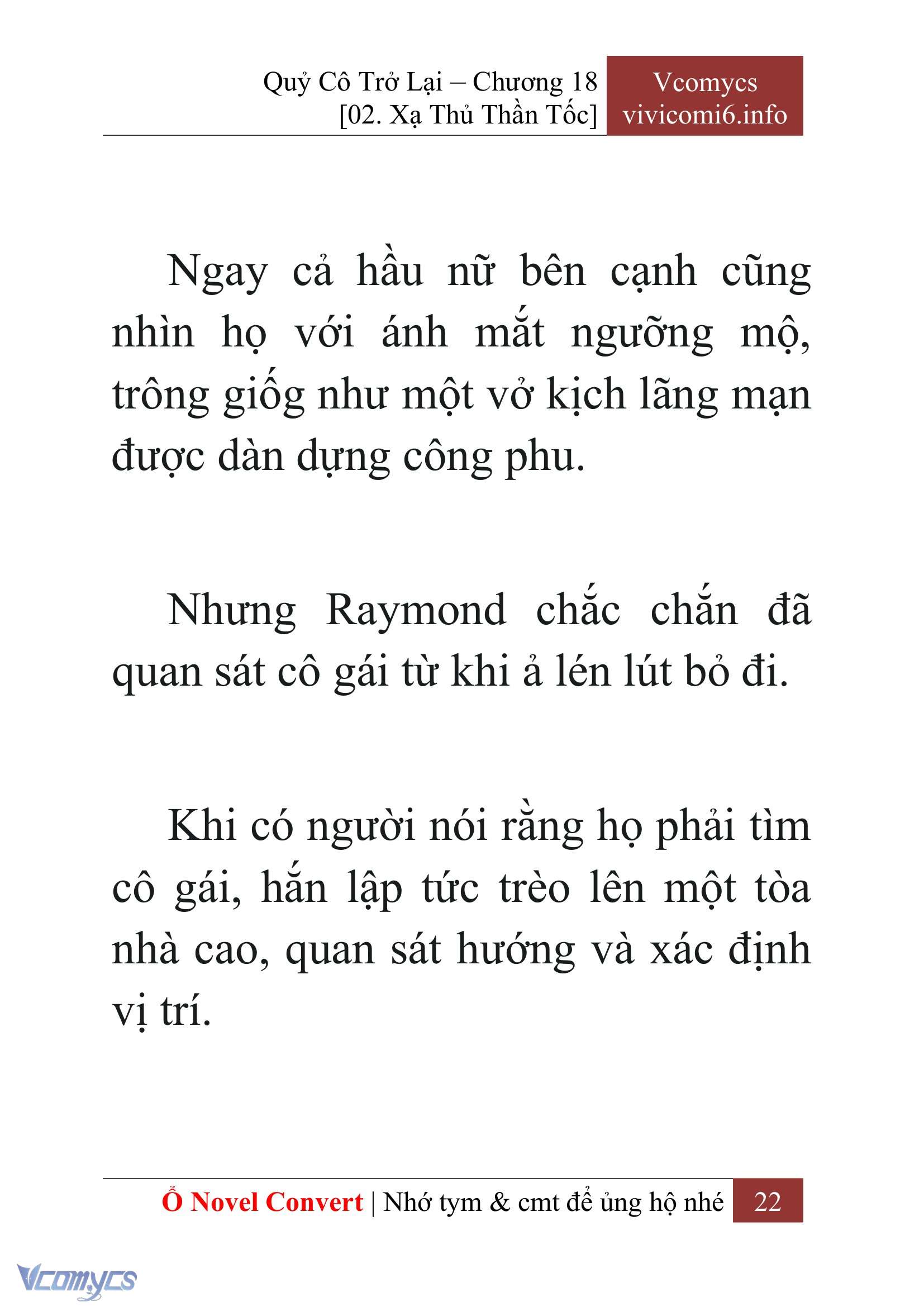 [Novel] Quý Cô Trở Lại Chap 18 - Next Chap 19