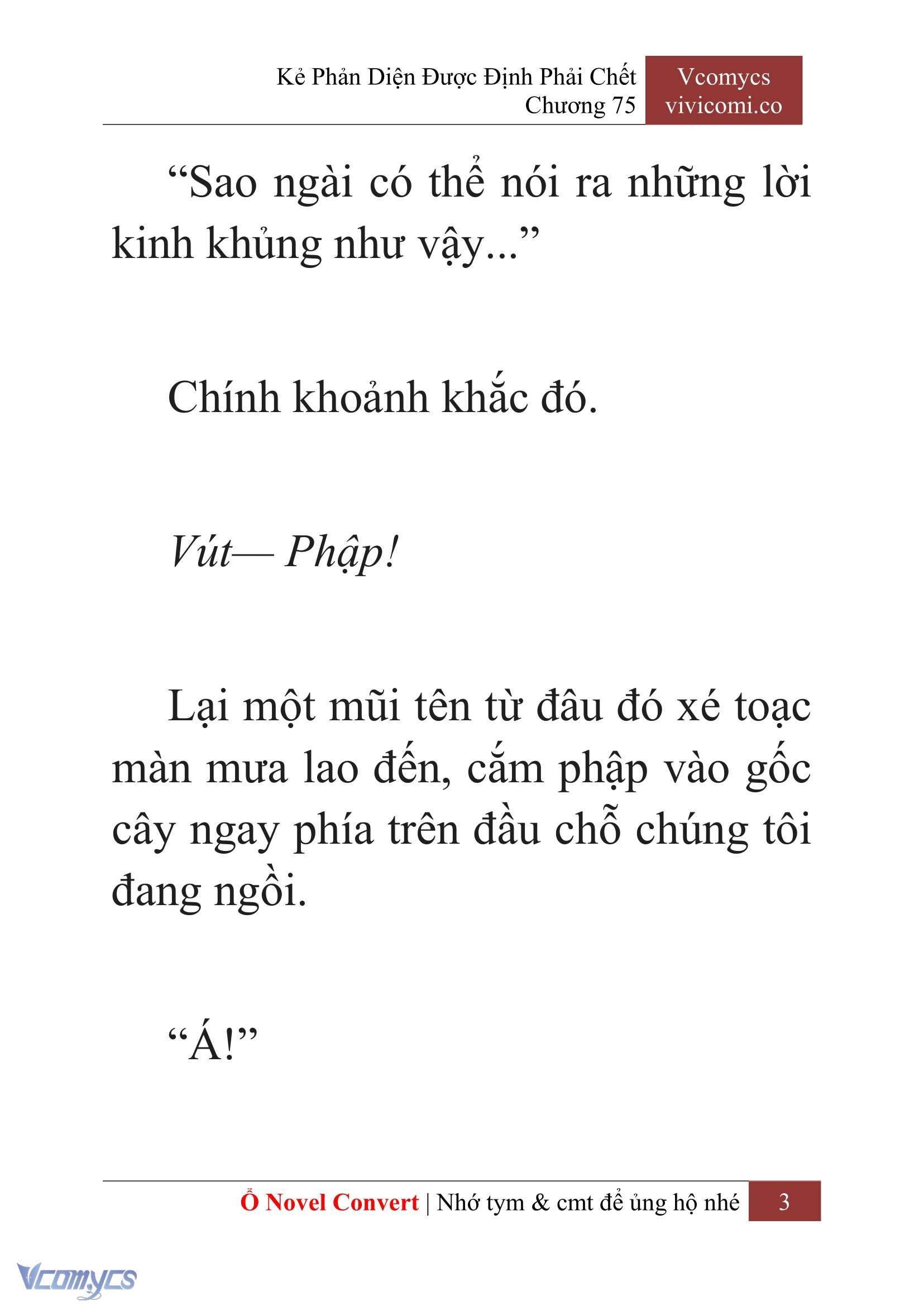 [Novel] Kẻ Phản Diện Được Định Phải Chết Chap 75 - Trang 2