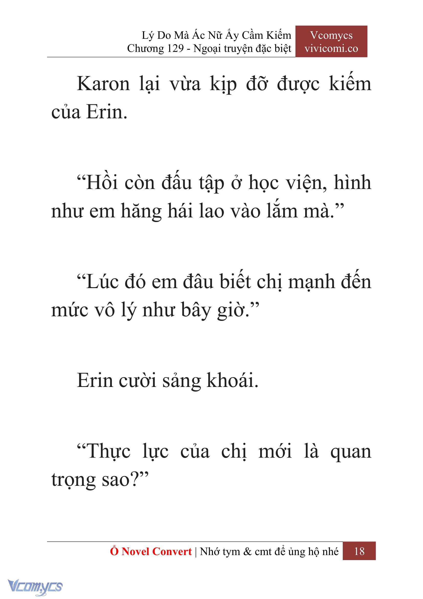 [Novel] Lý Do Mà Ác Nữ Ấy Cầm Kiếm Chap 129 - Trang 2