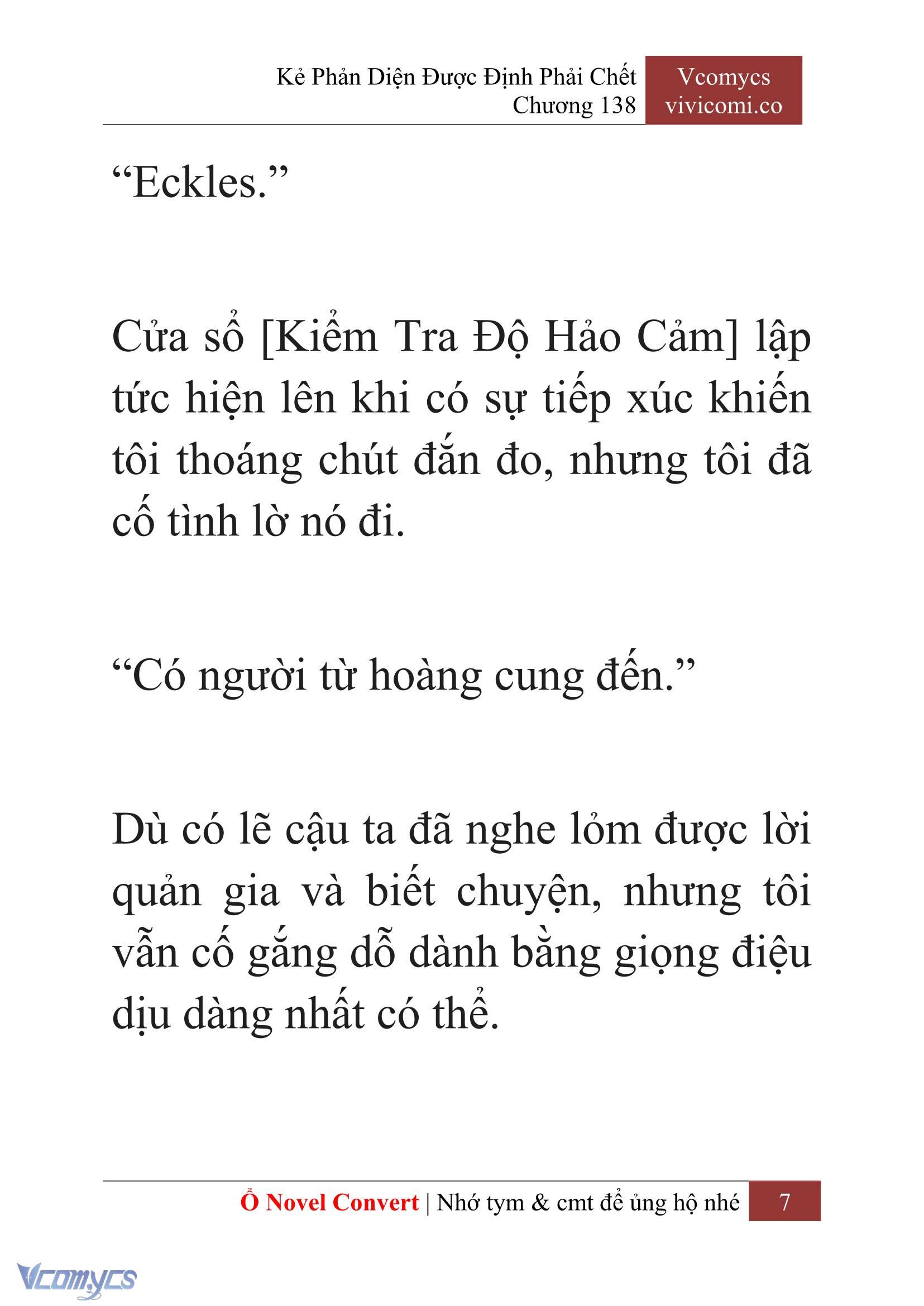 [Novel] Kẻ Phản Diện Được Định Phải Chết Chap 138 - Trang 2