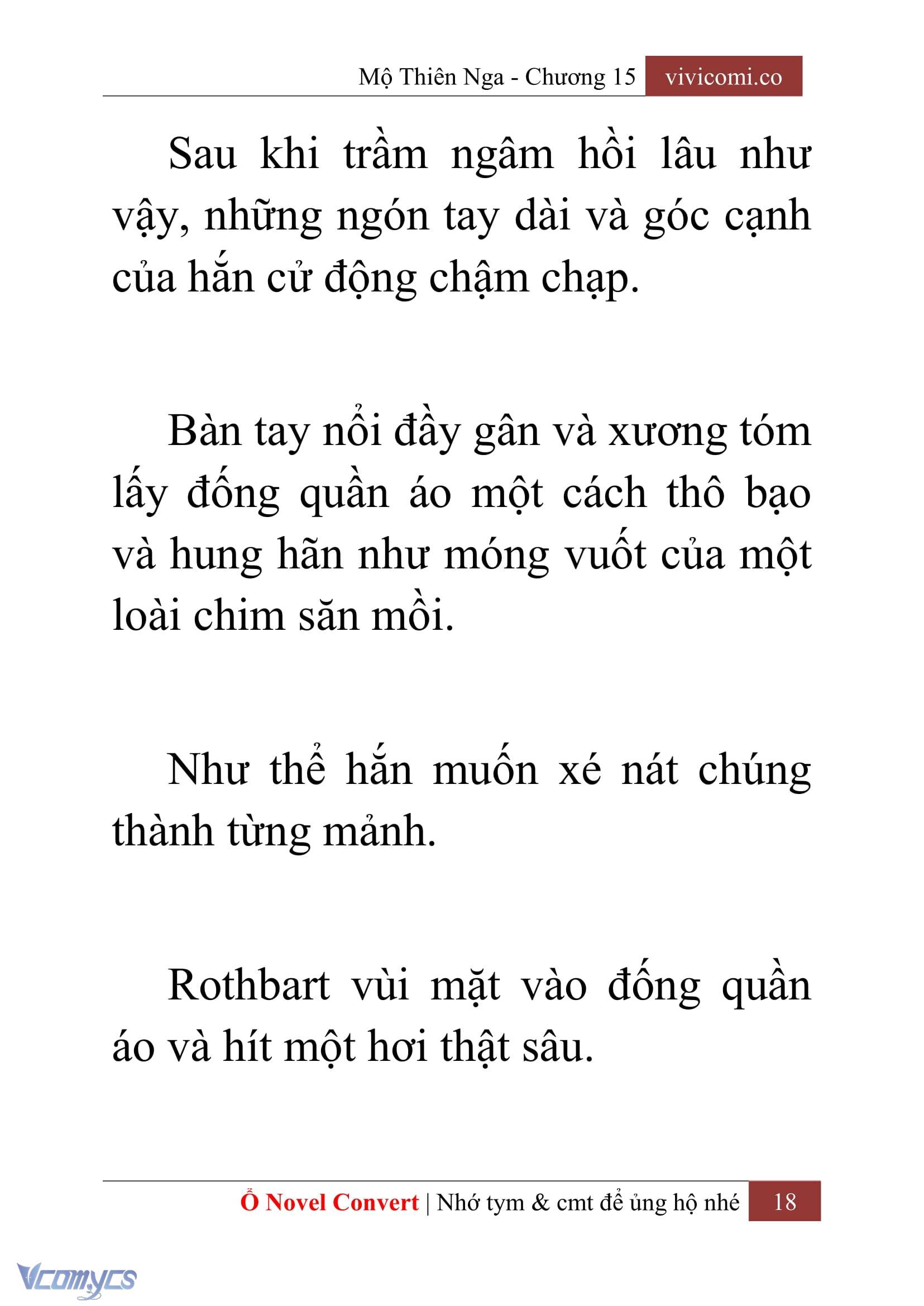 [Novel] Mộ Thiên Nga Chap 15 - Next Chap 16
