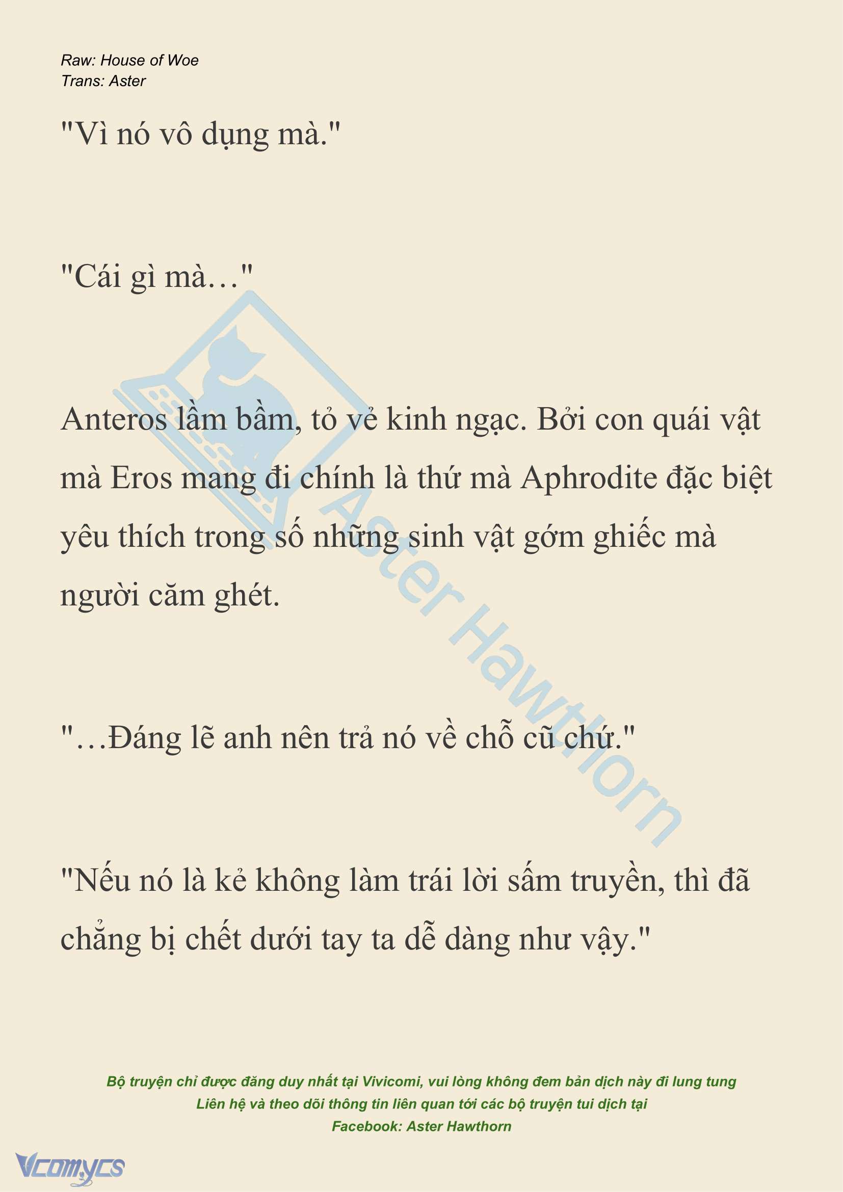 [NOVEL] Dành Cho Các Nữ Thần: Dành cho Psyche Chap 26 - Trang 2