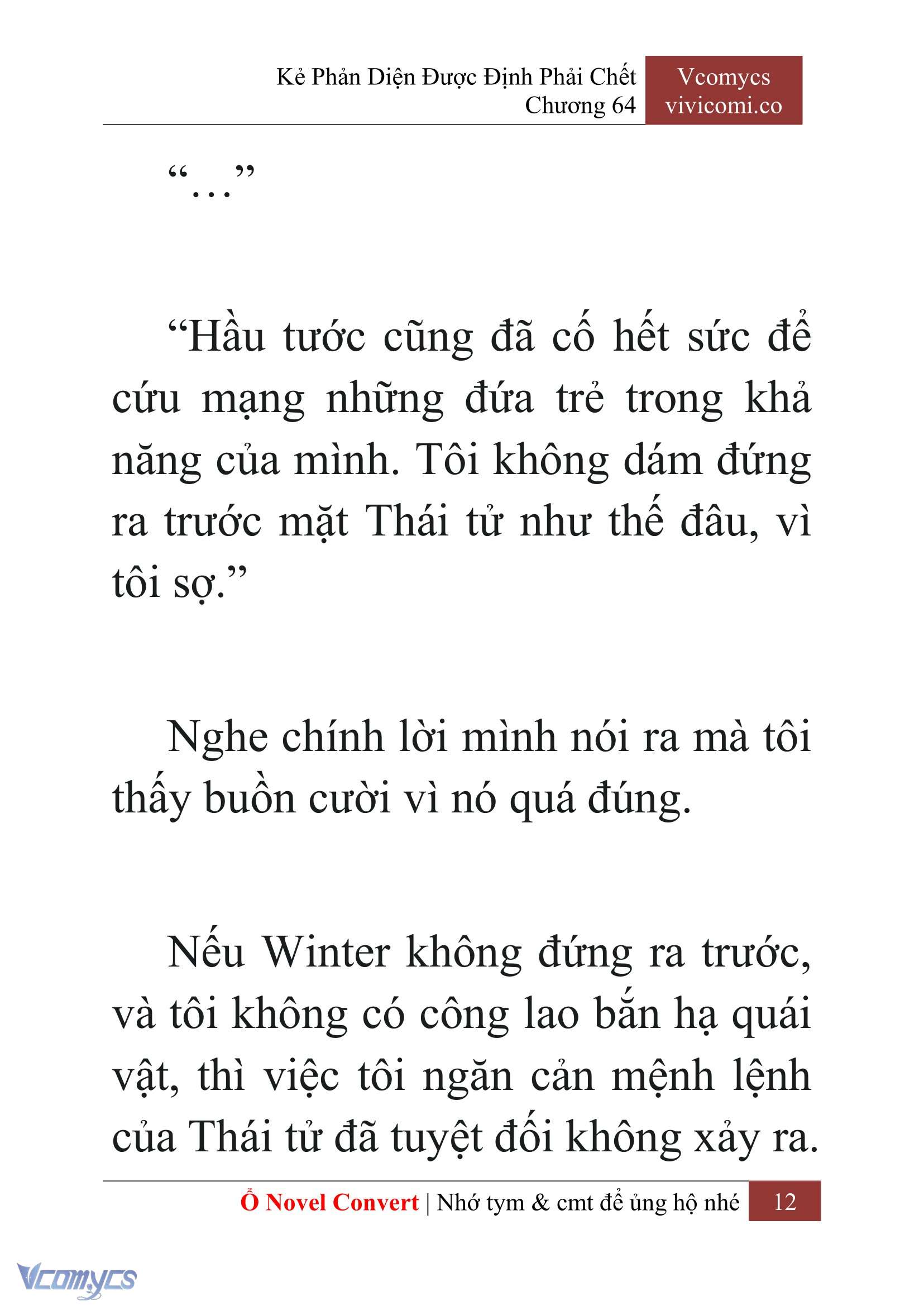 [Novel] Kẻ Phản Diện Được Định Phải Chết Chap 64 - Next Chap 65