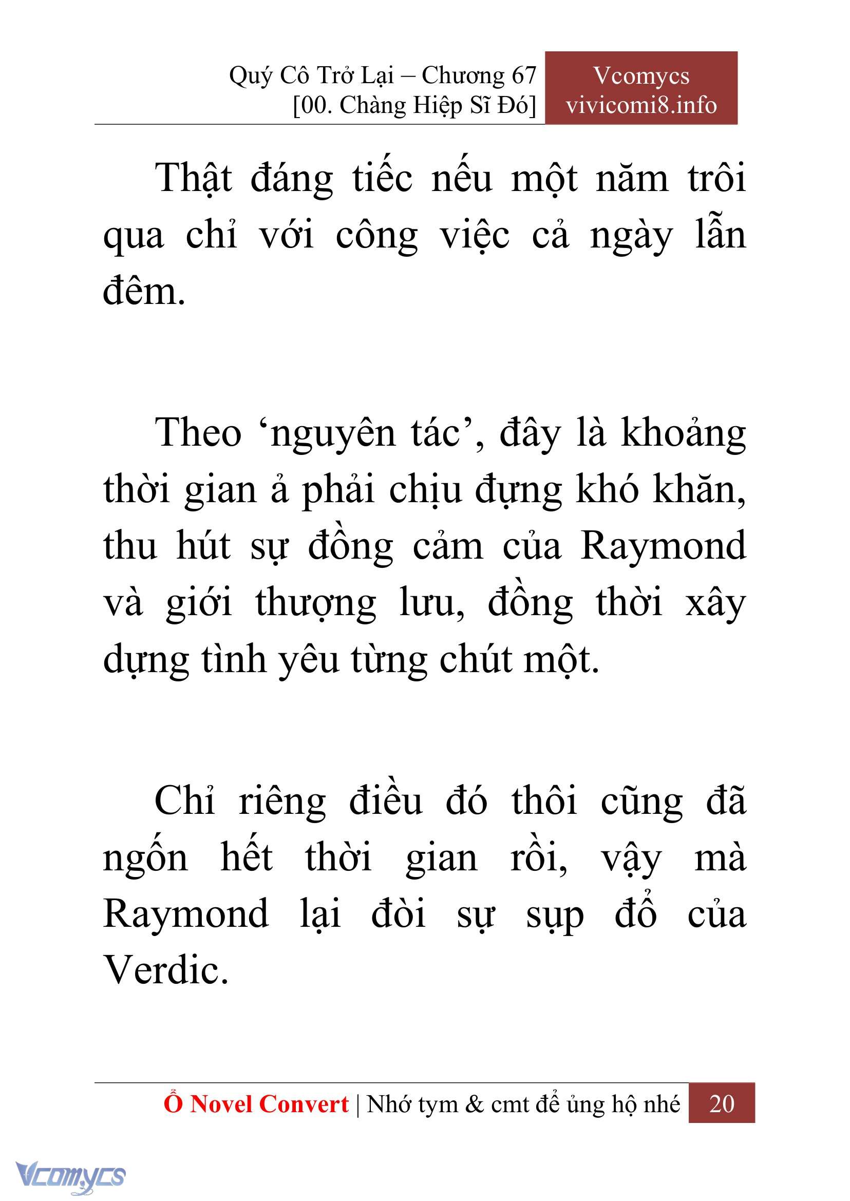 [Novel] Quý Cô Trở Lại Chap 67 - Trang 2
