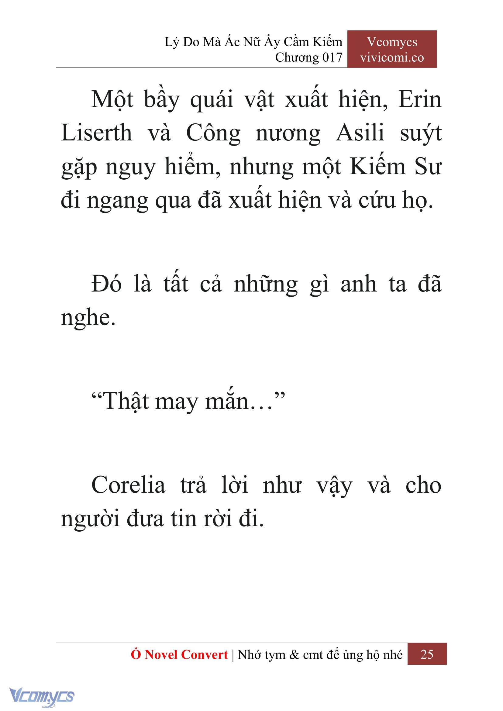 [Novel] Lý Do Mà Ác Nữ Ấy Cầm Kiếm Chap 17 - Trang 2