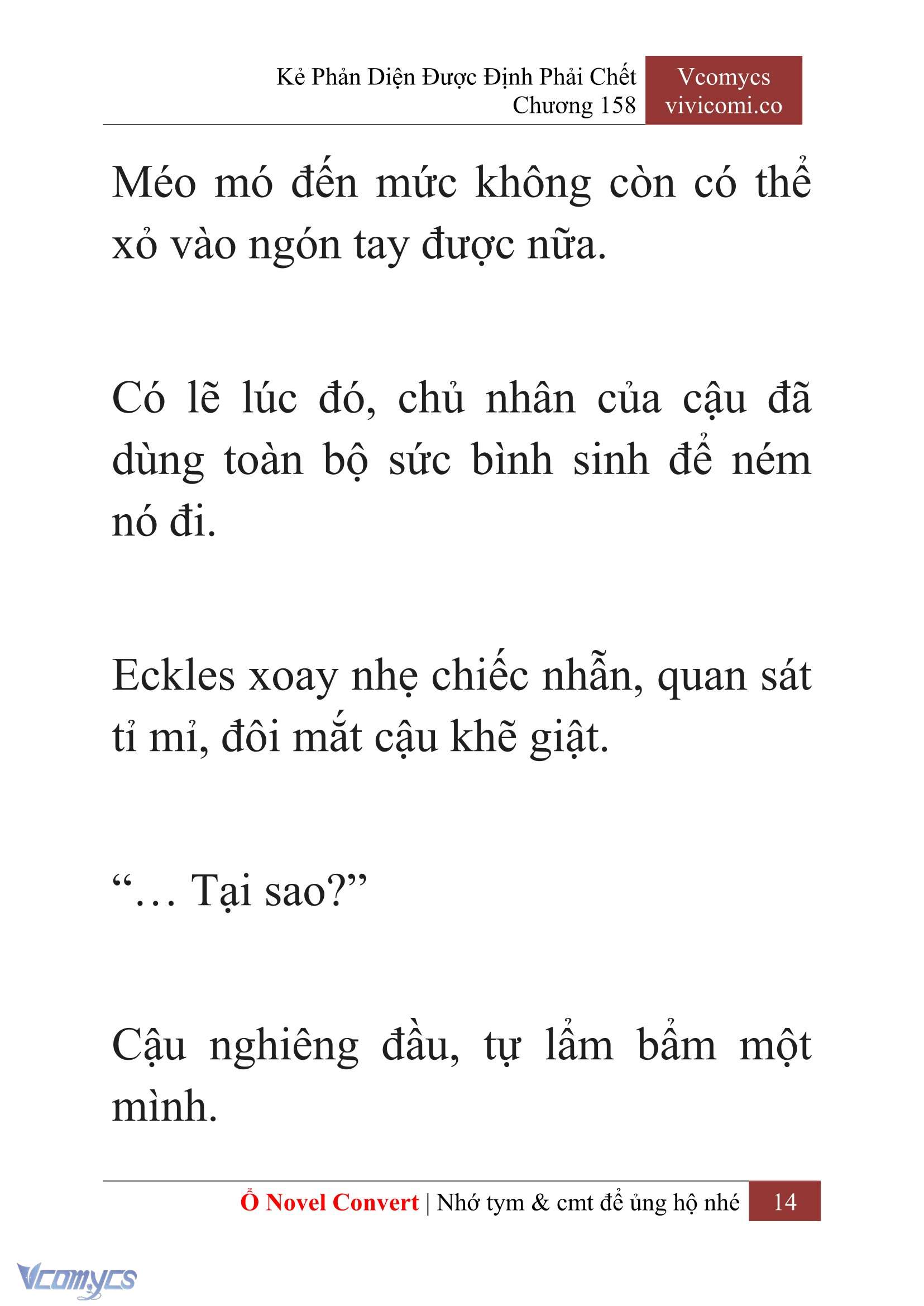 [Novel] Kẻ Phản Diện Được Định Phải Chết Chap 158 - Trang 2