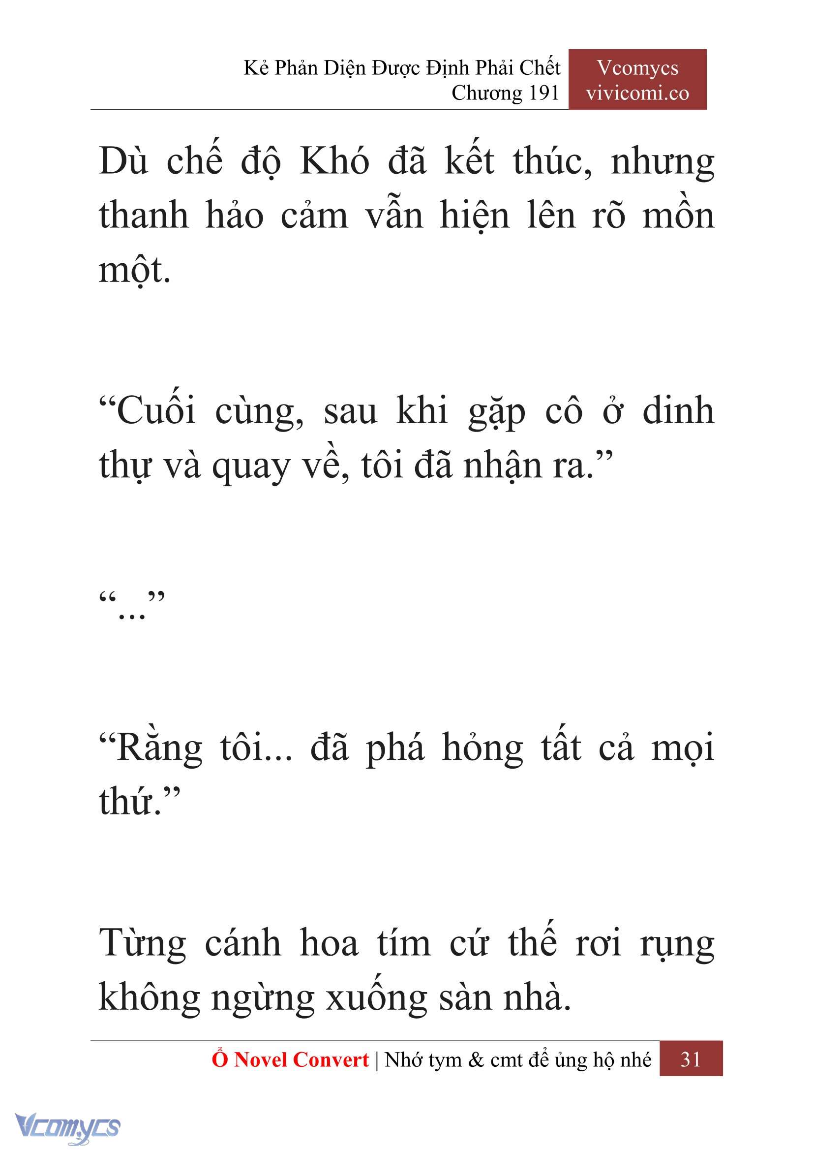 [Novel] Kẻ Phản Diện Được Định Phải Chết Chap 191 - Trang 2