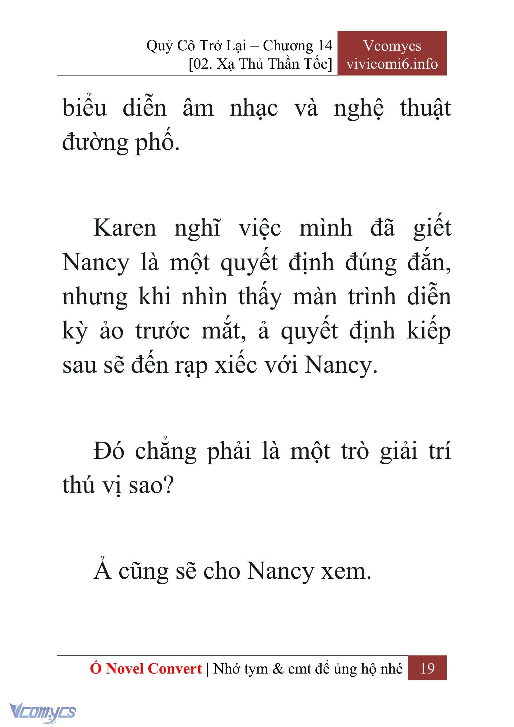 [Novel] Quý Cô Trở Lại Chap 14 - Trang 2