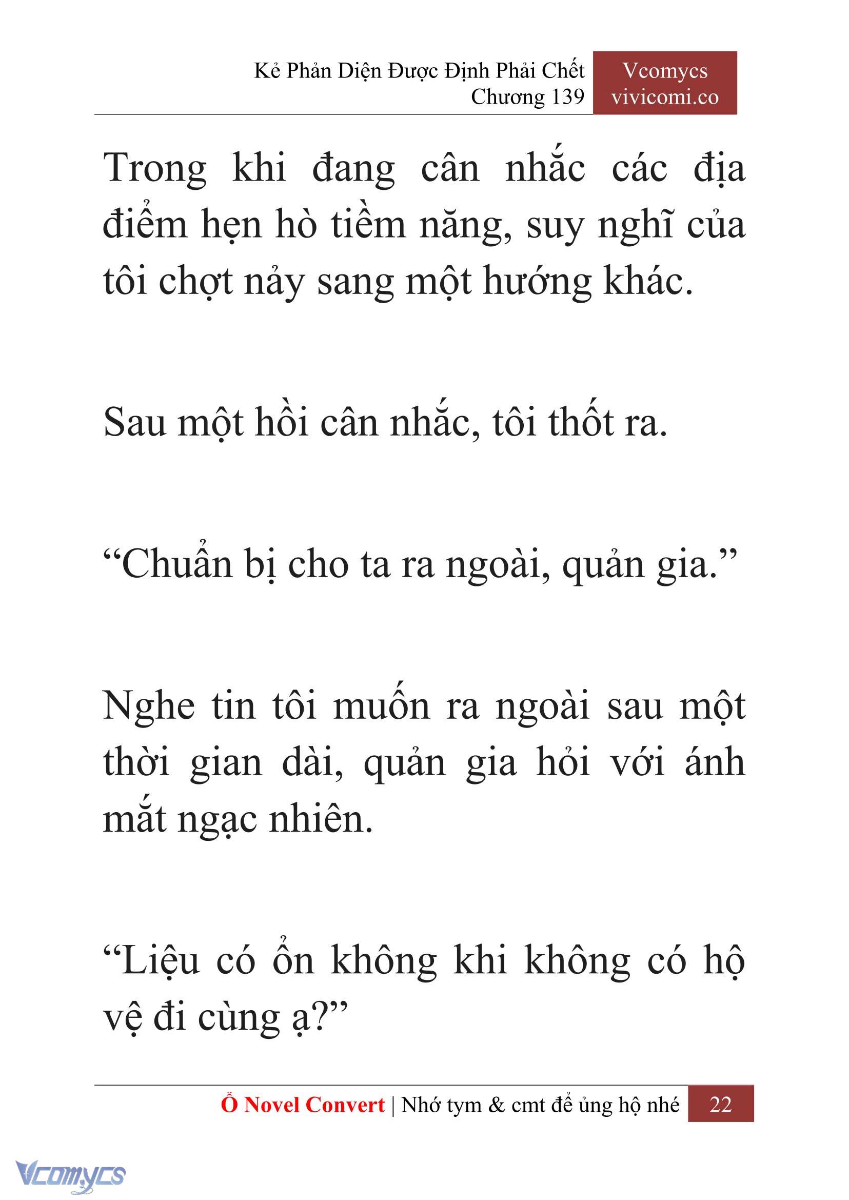 [Novel] Kẻ Phản Diện Được Định Phải Chết Chap 139 - Trang 2
