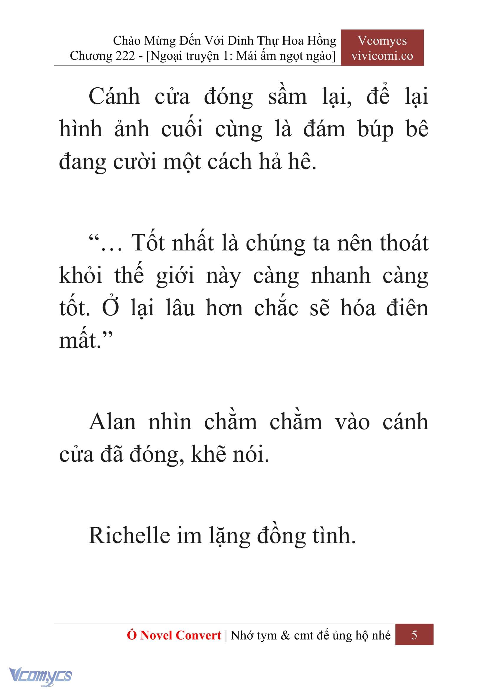 [Novel] Chào Mừng Đến Với Dinh Thự Hoa Hồng Chap 222 - Next Chap 223
