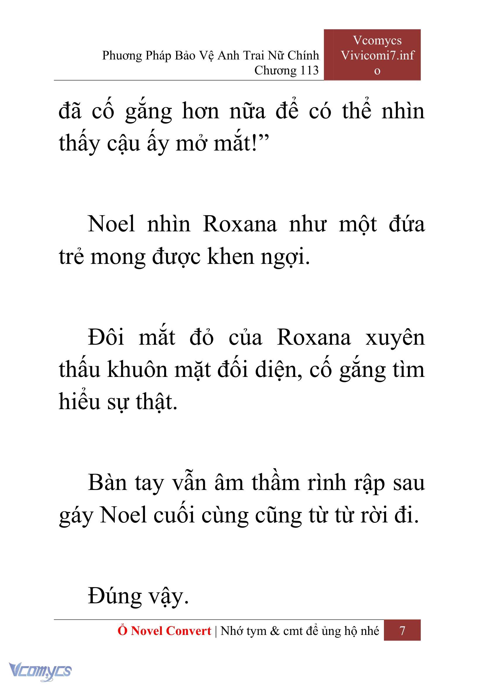 [Novel] Phương Pháp Bảo Vệ Anh Trai Nữ Chính Chap 113 - Next Chap 114