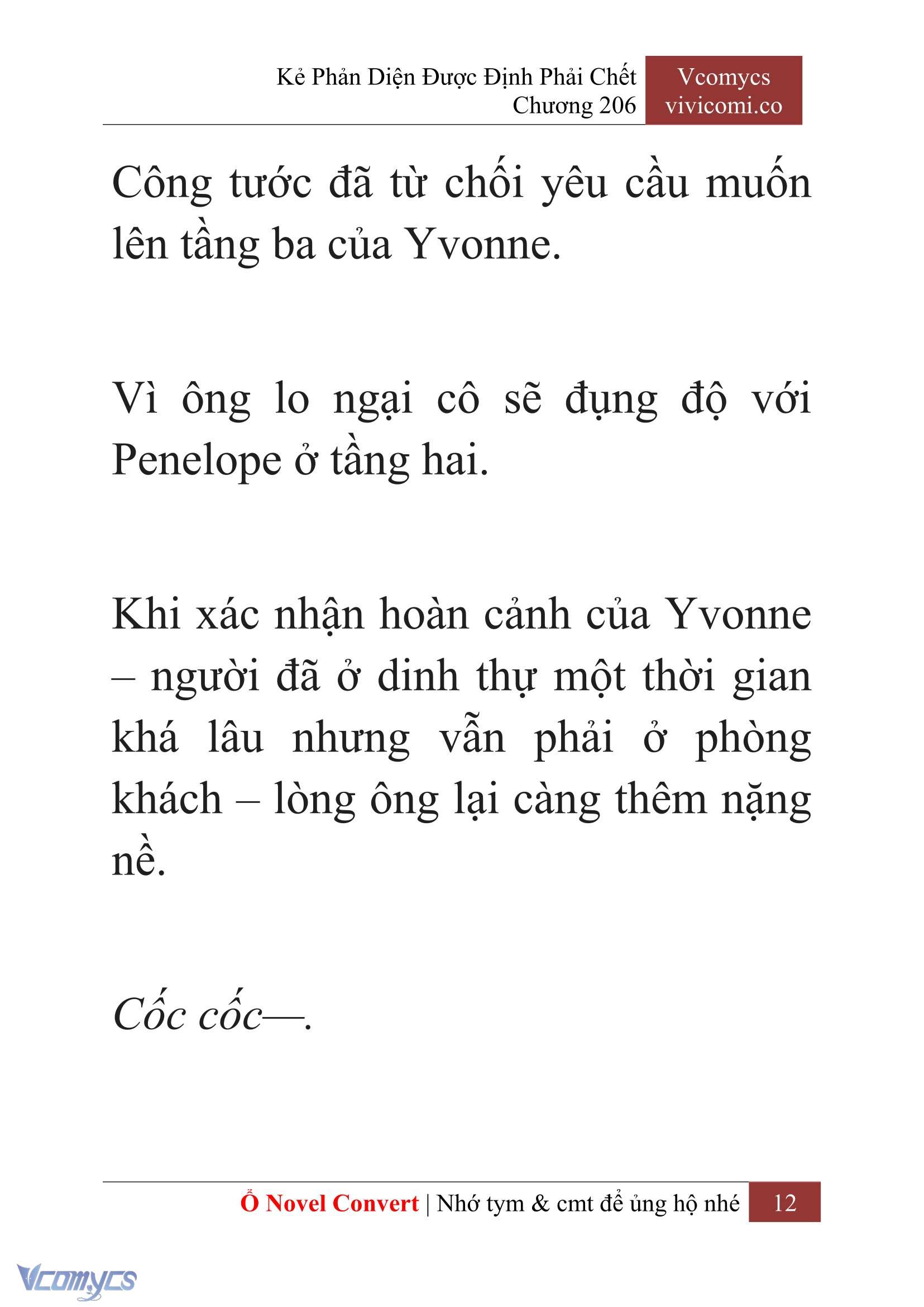[Novel] Kẻ Phản Diện Được Định Phải Chết Chap 206 - Next Chap 207