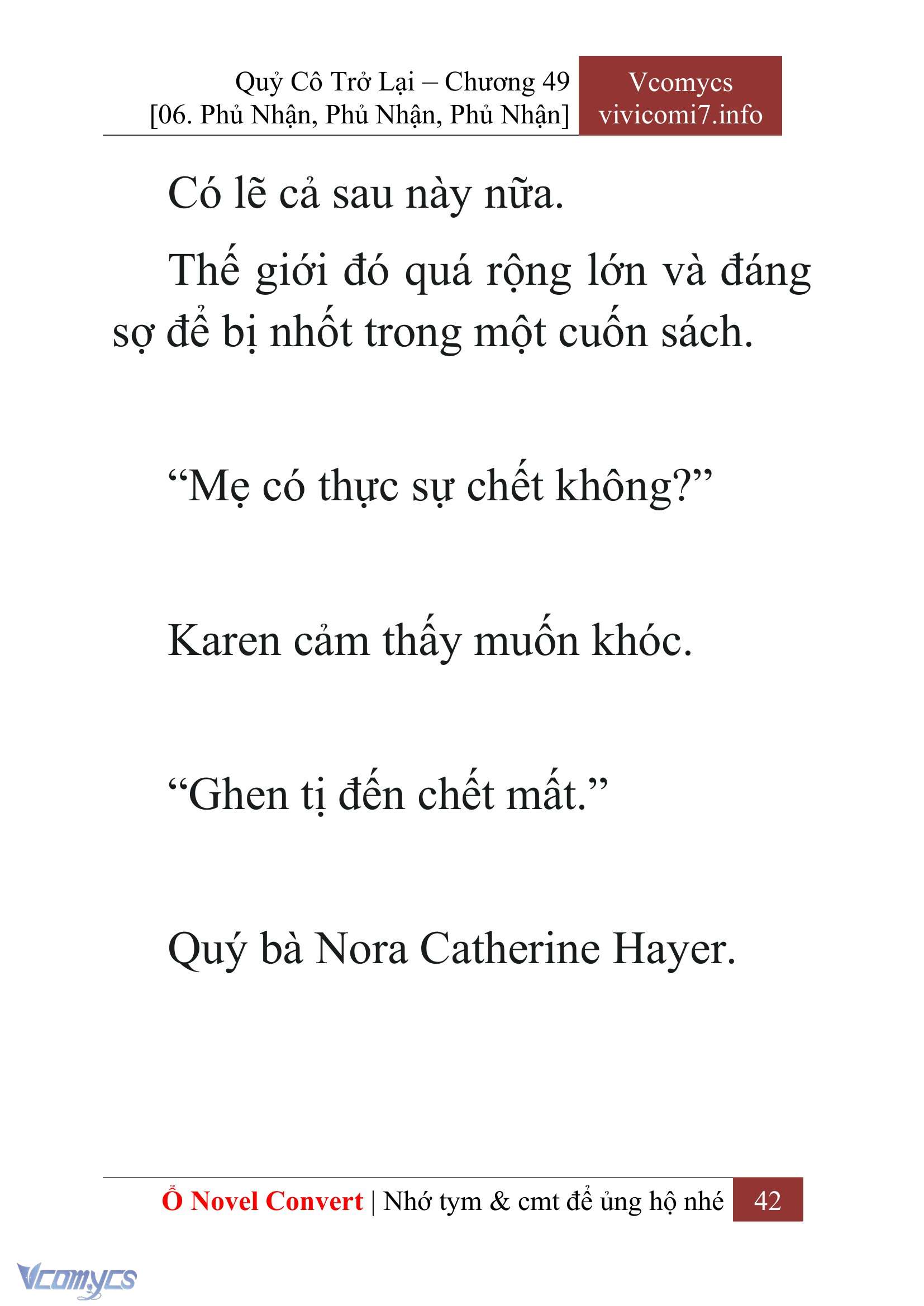 [Novel] Quý Cô Trở Lại Chap 49 - Trang 2