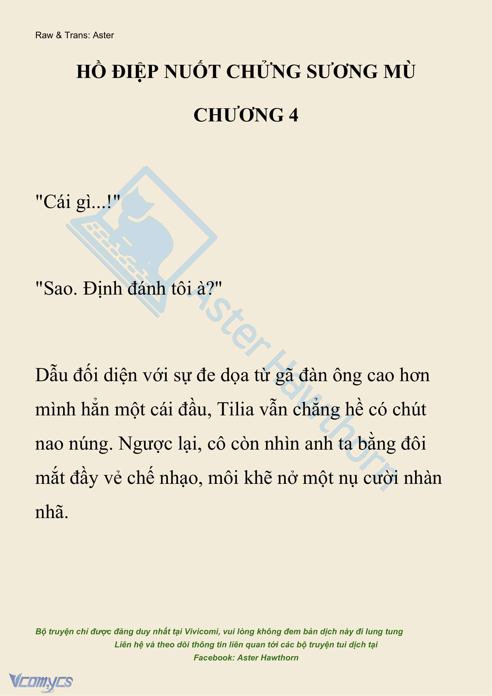 [NOVEL] Hồ Điệp Nuốt Chửng Sương Mù Chap 4 - Trang 2