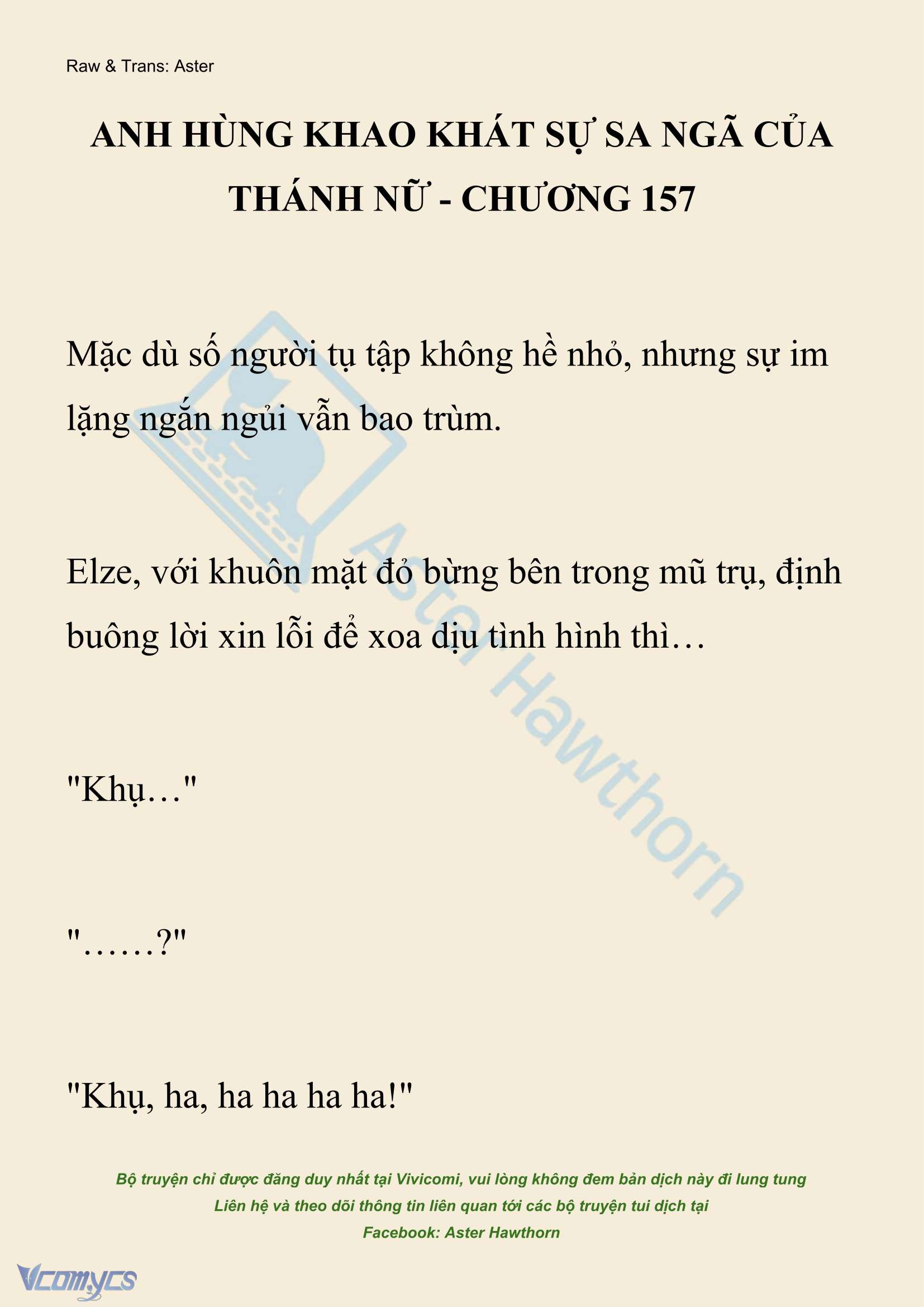 [NOVEL] Anh Hùng Khao Khát Sự Sa Ngã Của Thánh Nữ Chap 157 - Trang 2