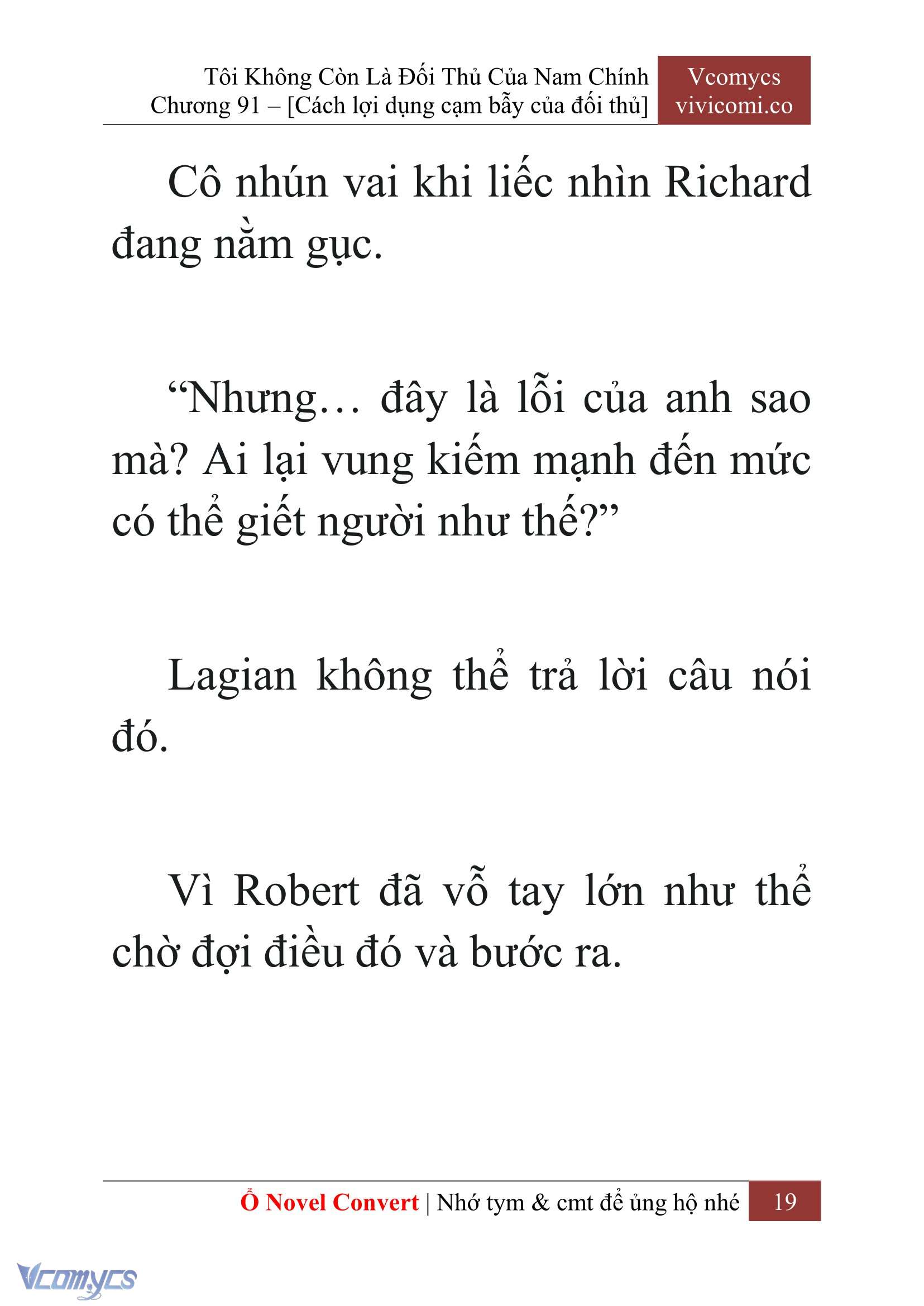 [Novel] Tôi Không Còn Là Đối Thủ Của Nam Chính Chap 91 - Trang 2