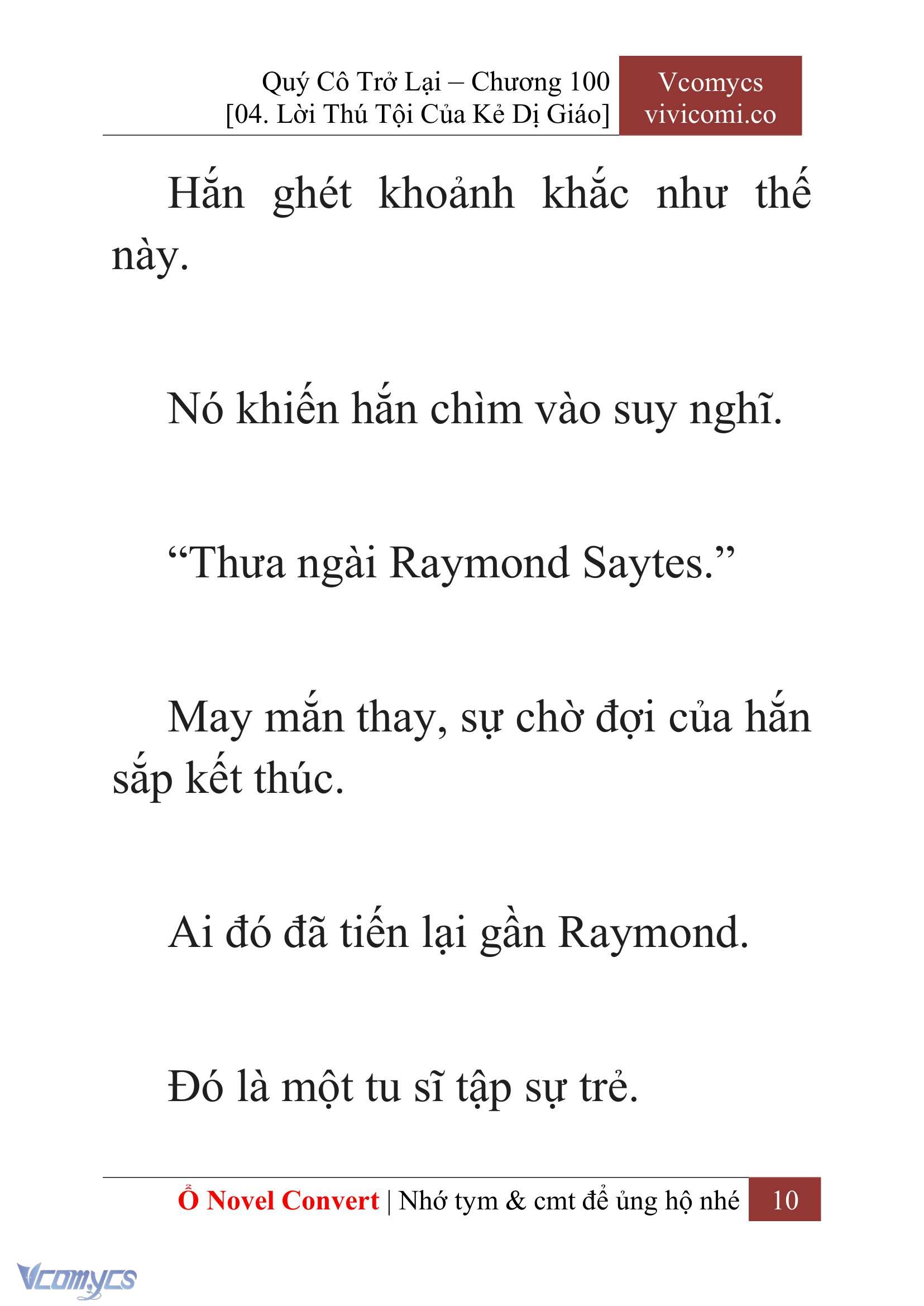 [Novel] Quý Cô Trở Lại Chap 100 - Trang 2