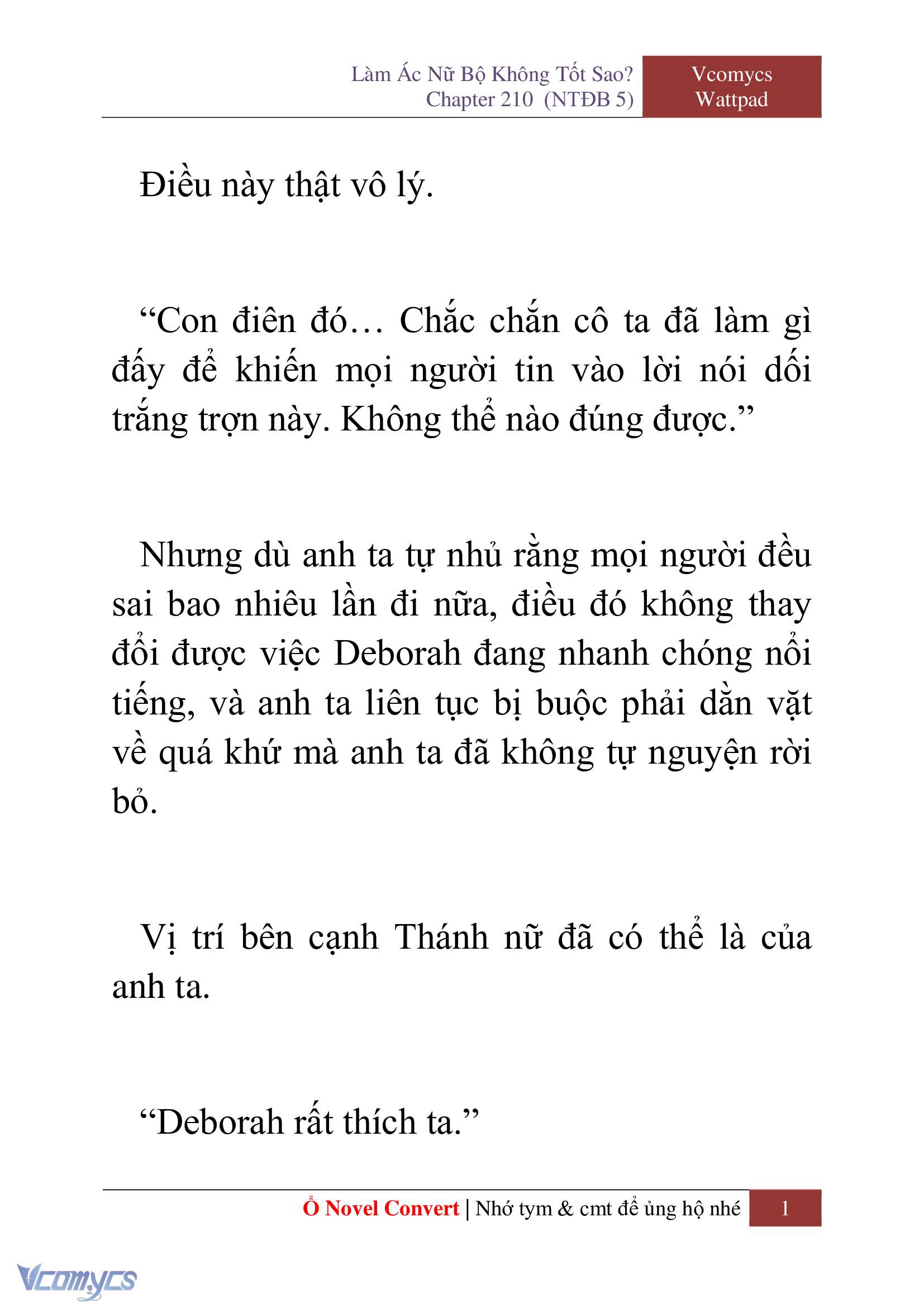 [Novel] Làm Ác Nữ Bộ Không Tốt Sao? Chap 210 - Trang 2