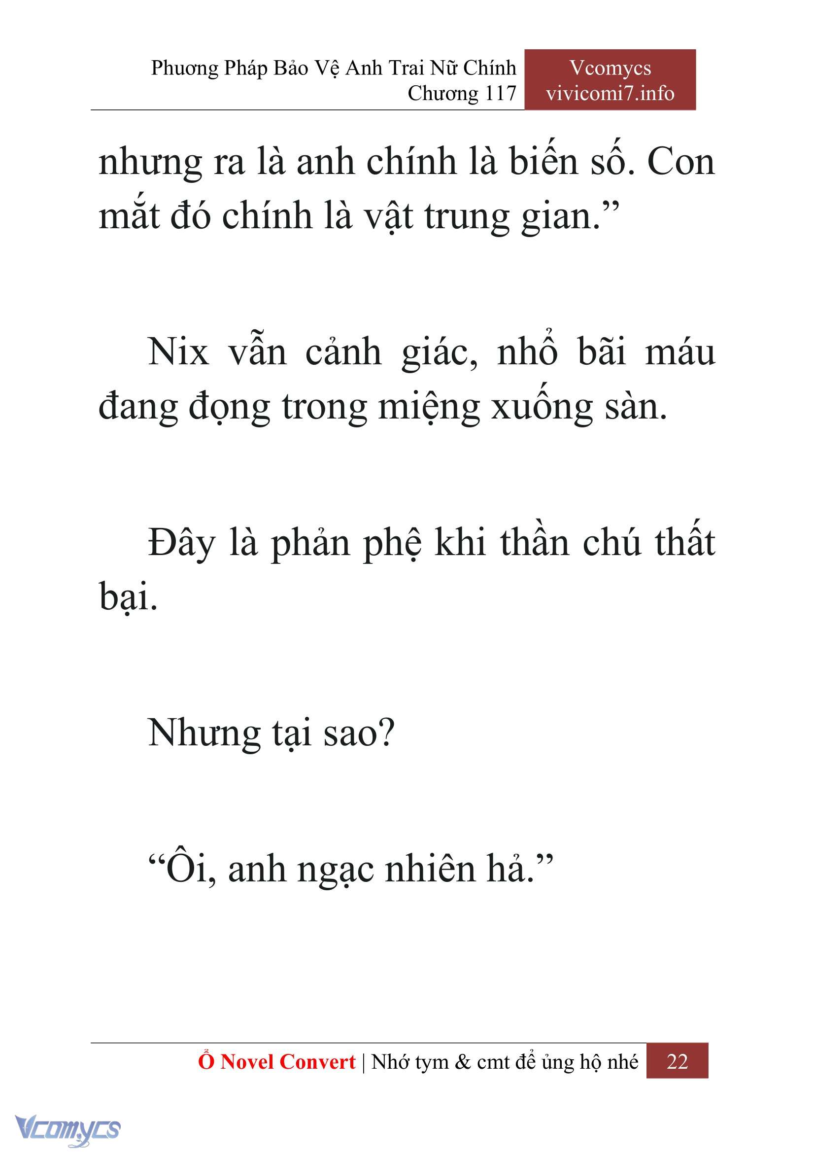 [Novel] Phương Pháp Bảo Vệ Anh Trai Nữ Chính Chap 117 - Trang 2