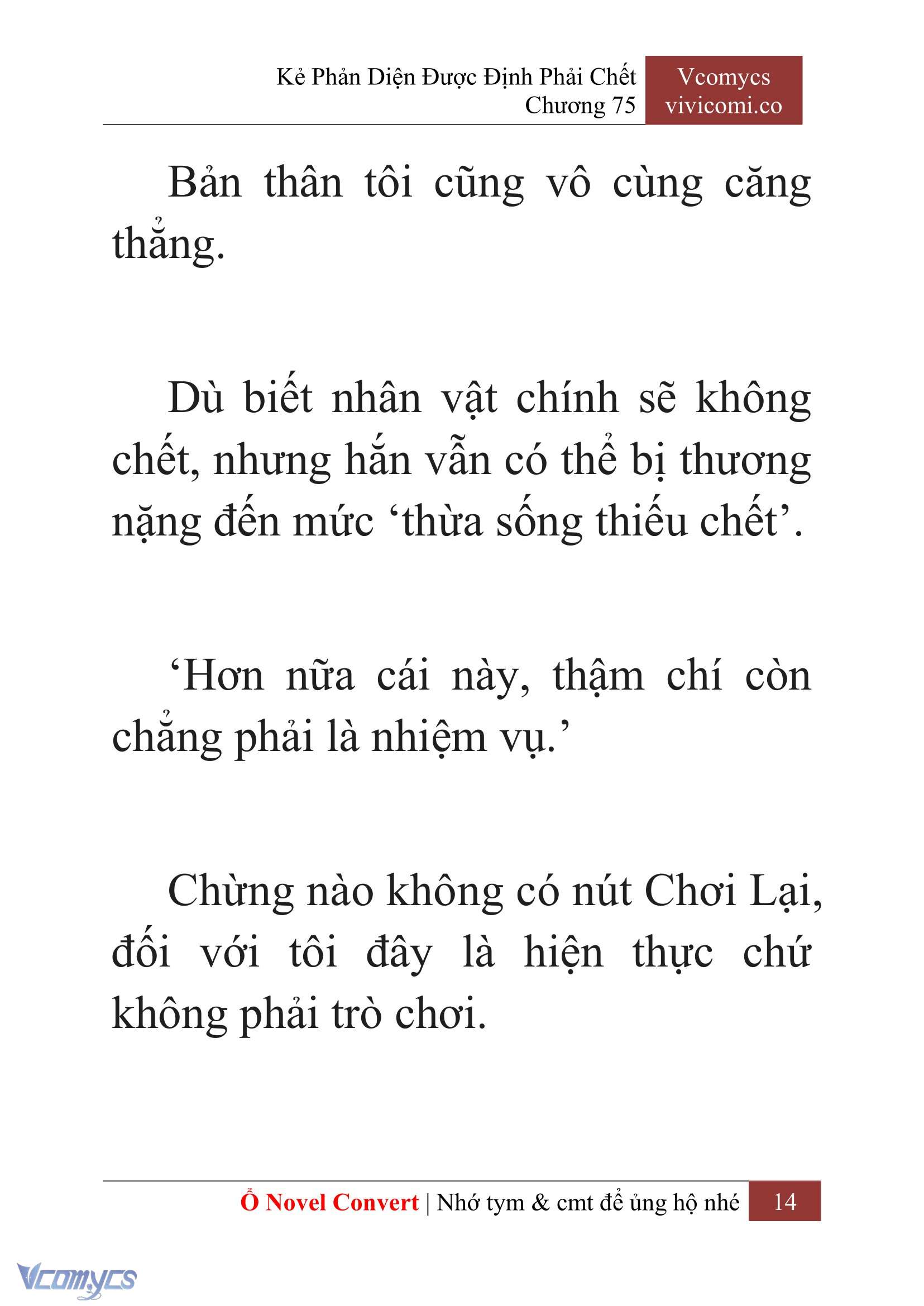[Novel] Kẻ Phản Diện Được Định Phải Chết Chap 75 - Trang 2