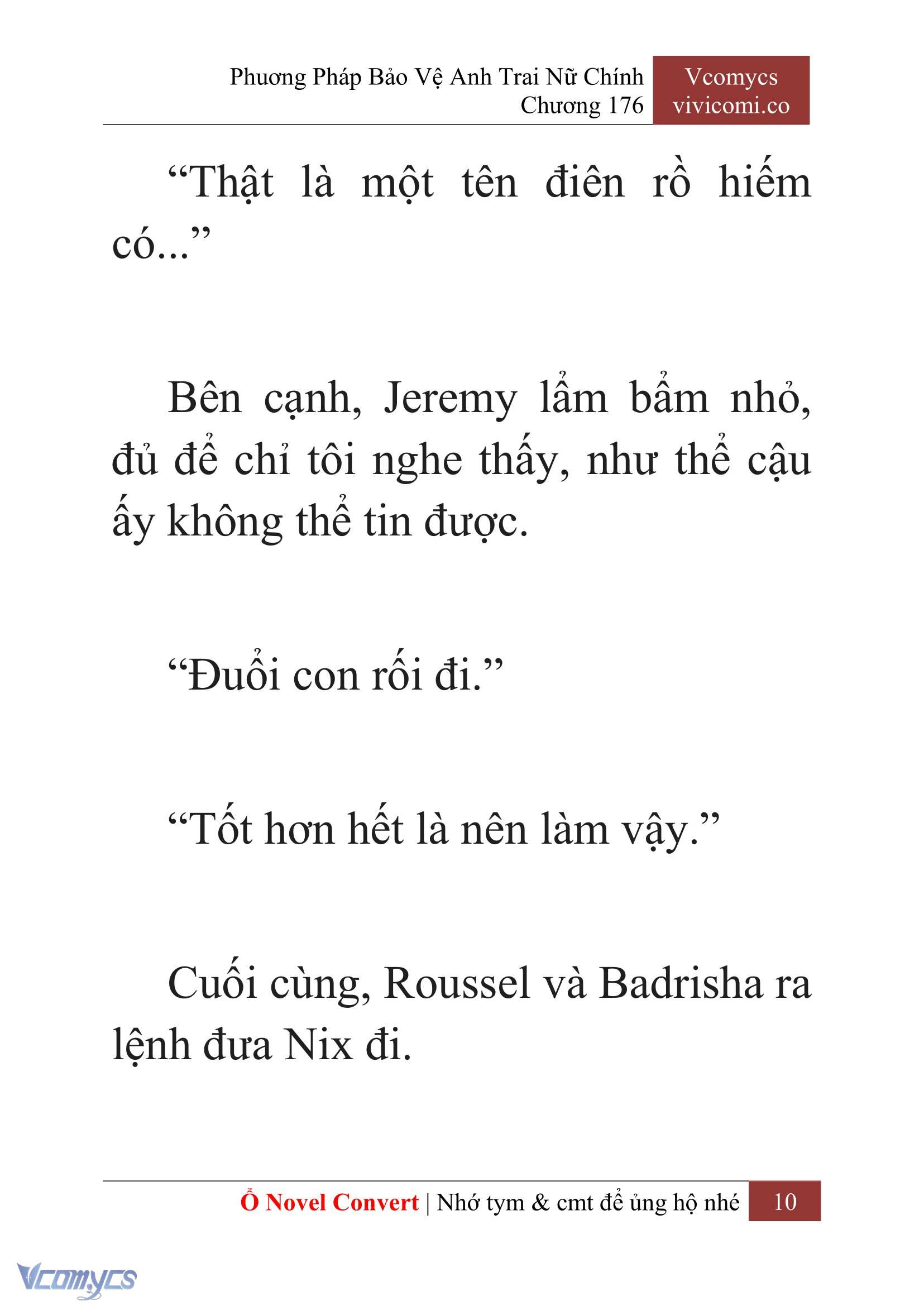 [Novel] Phương Pháp Bảo Vệ Anh Trai Nữ Chính Chap 176 - Trang 2