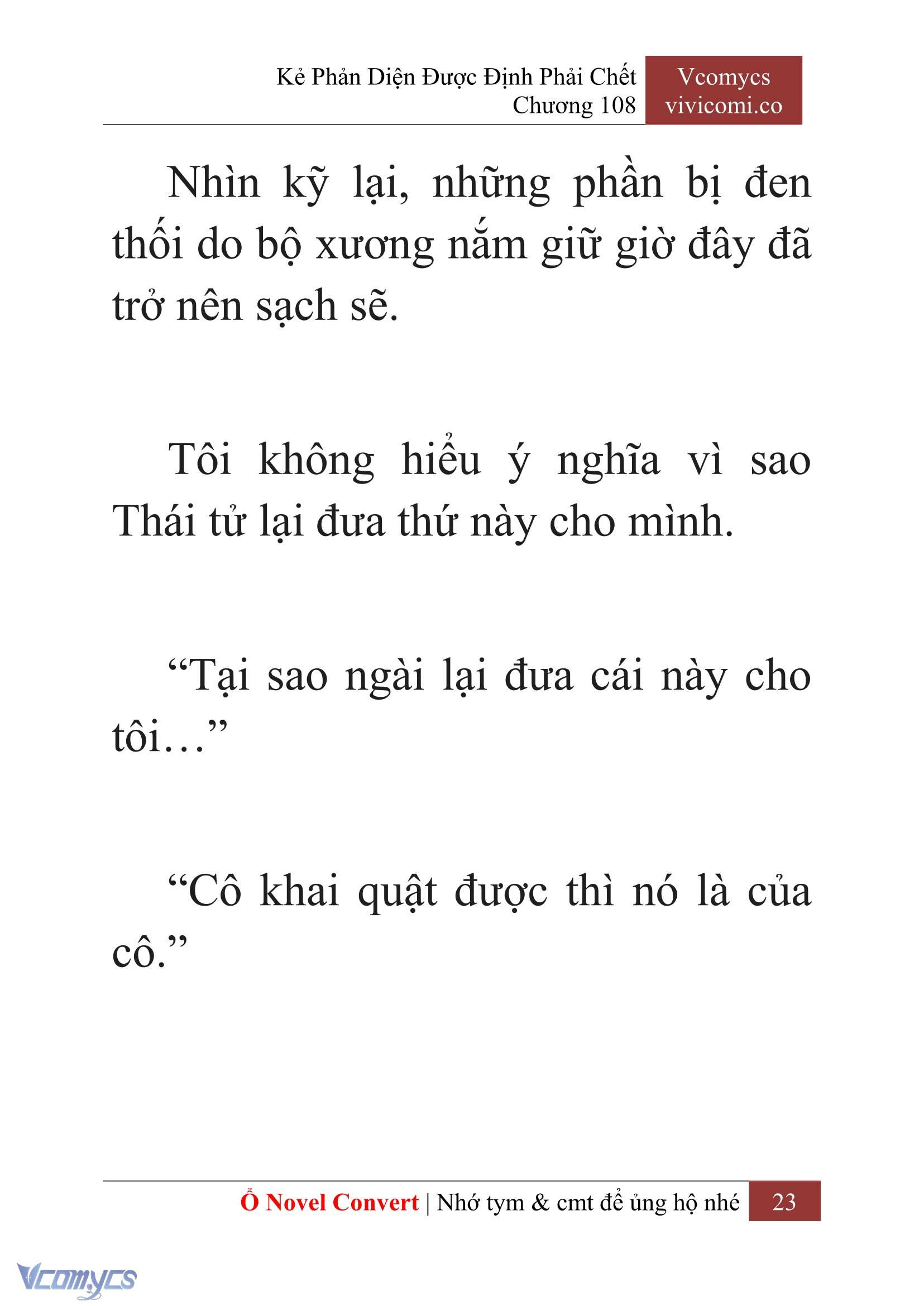 [Novel] Kẻ Phản Diện Được Định Phải Chết Chap 108 - Next Chap 109
