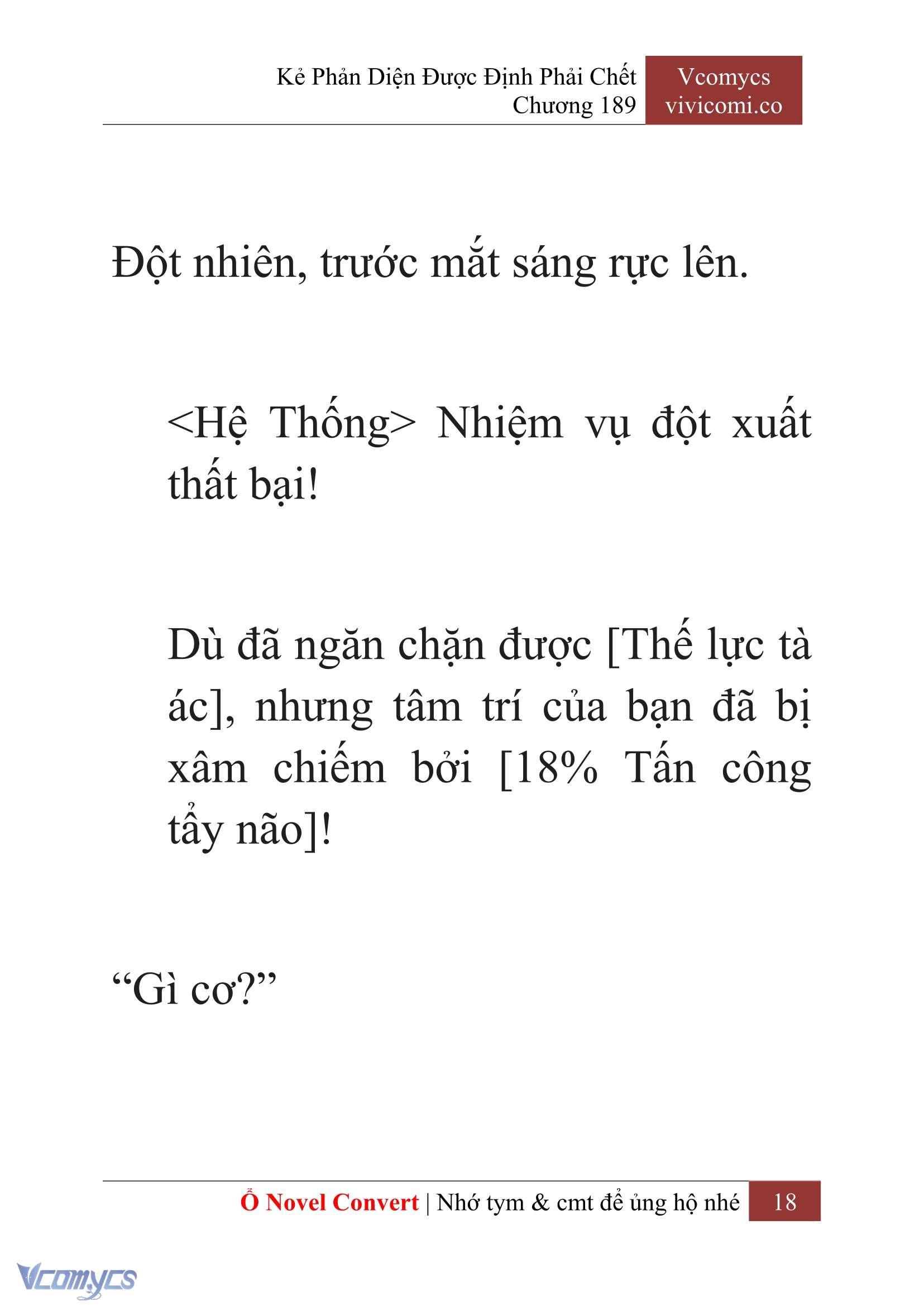 [Novel] Kẻ Phản Diện Được Định Phải Chết Chap 189 - Trang 2