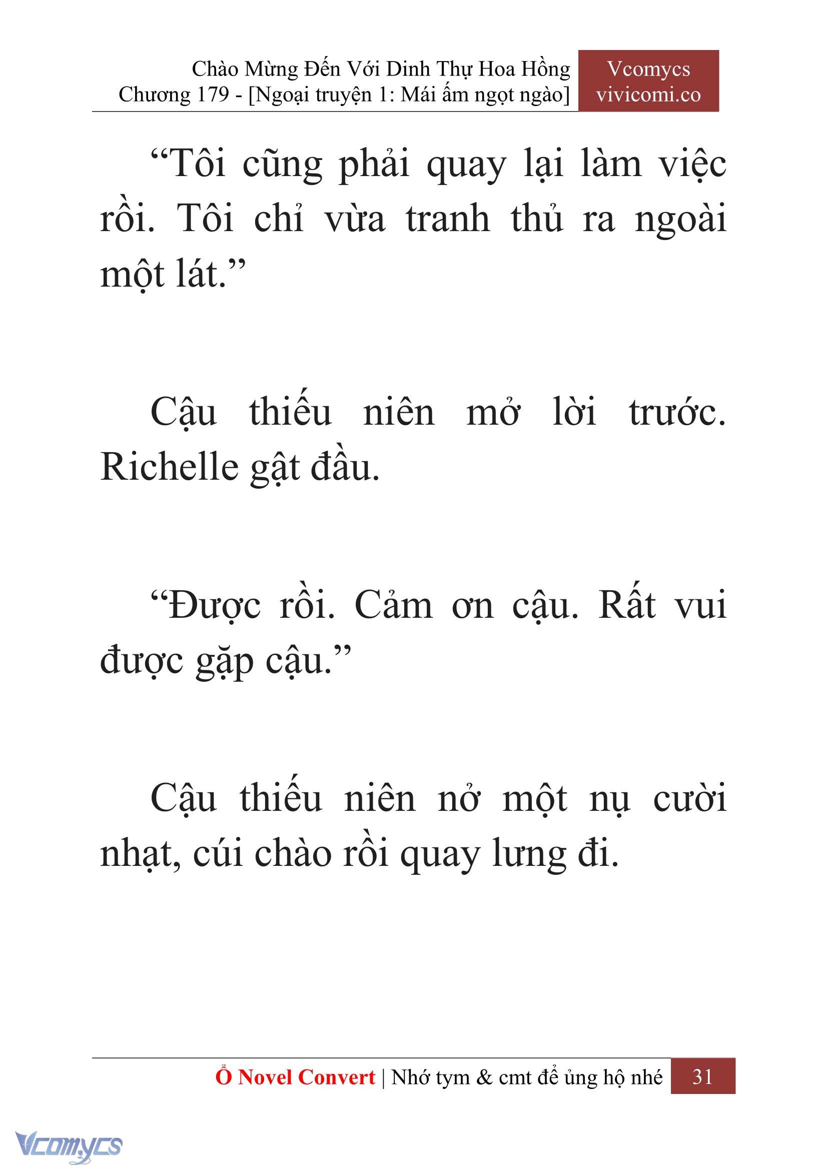 [Novel] Chào Mừng Đến Với Dinh Thự Hoa Hồng Chap 179 - Trang 2