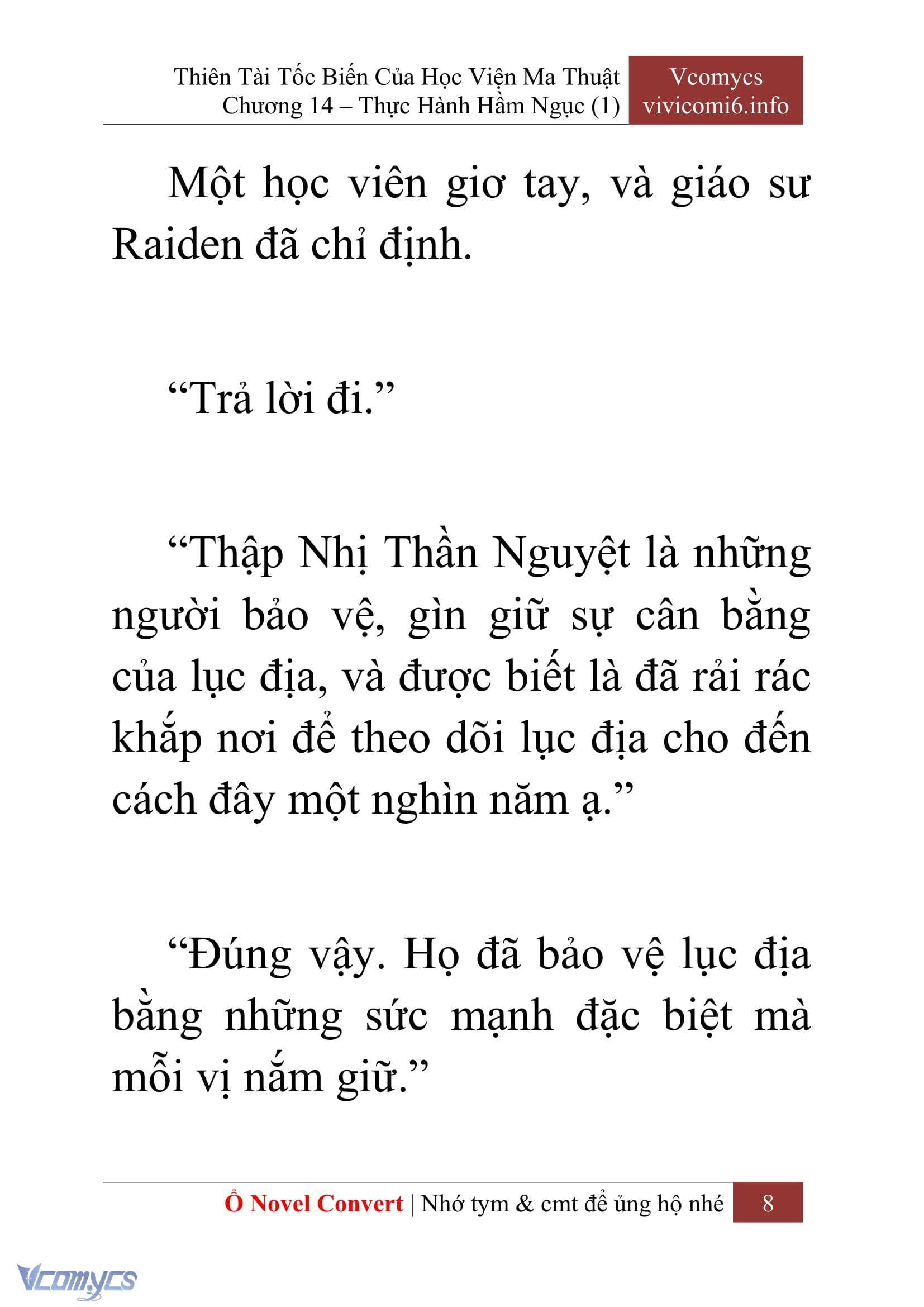 [Novel] Thiên Tài Tốc Biến Của Học Viện Ma Thuật Chap 14 - Trang 2