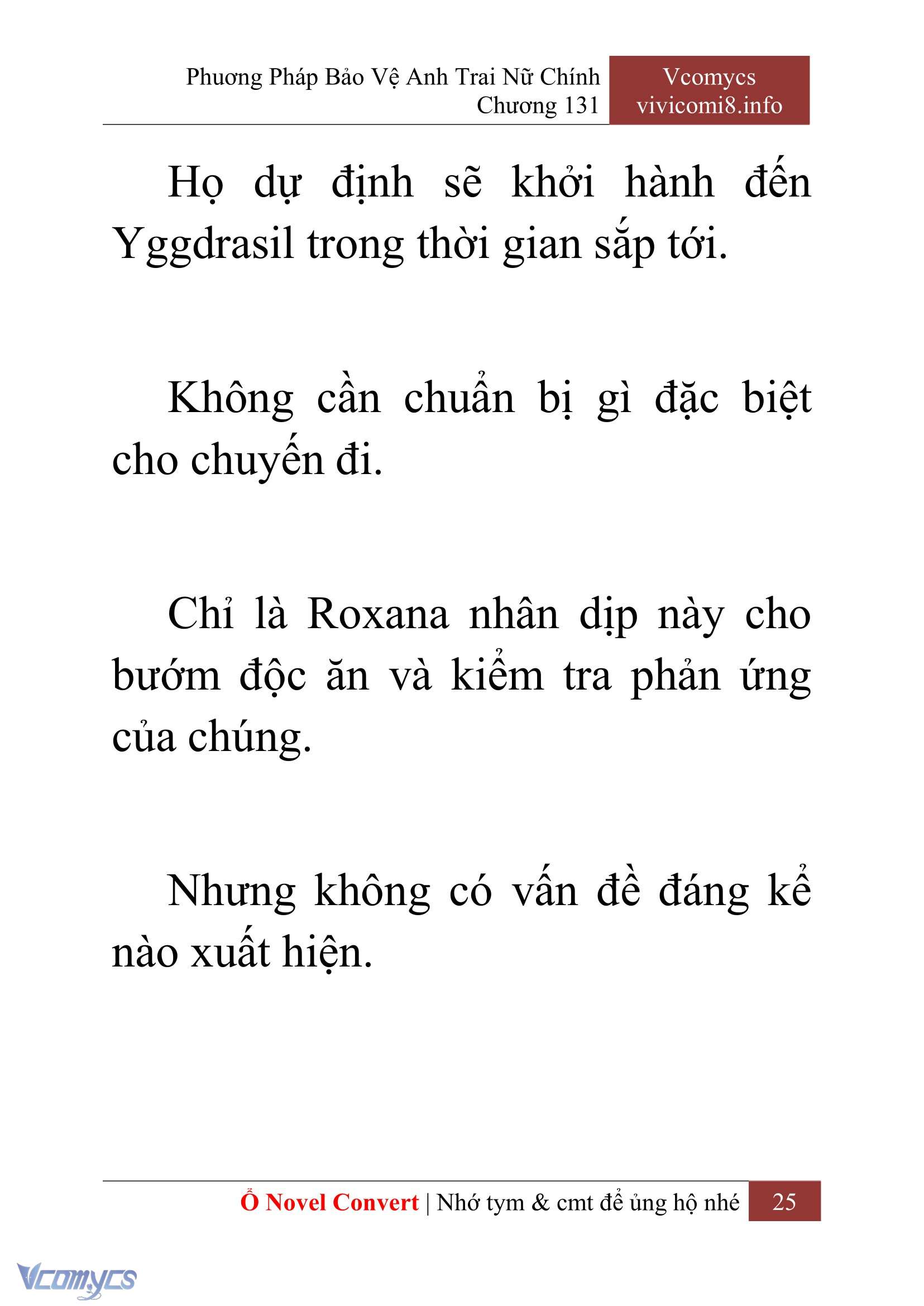 [Novel] Phương Pháp Bảo Vệ Anh Trai Nữ Chính Chap 131 - Trang 2