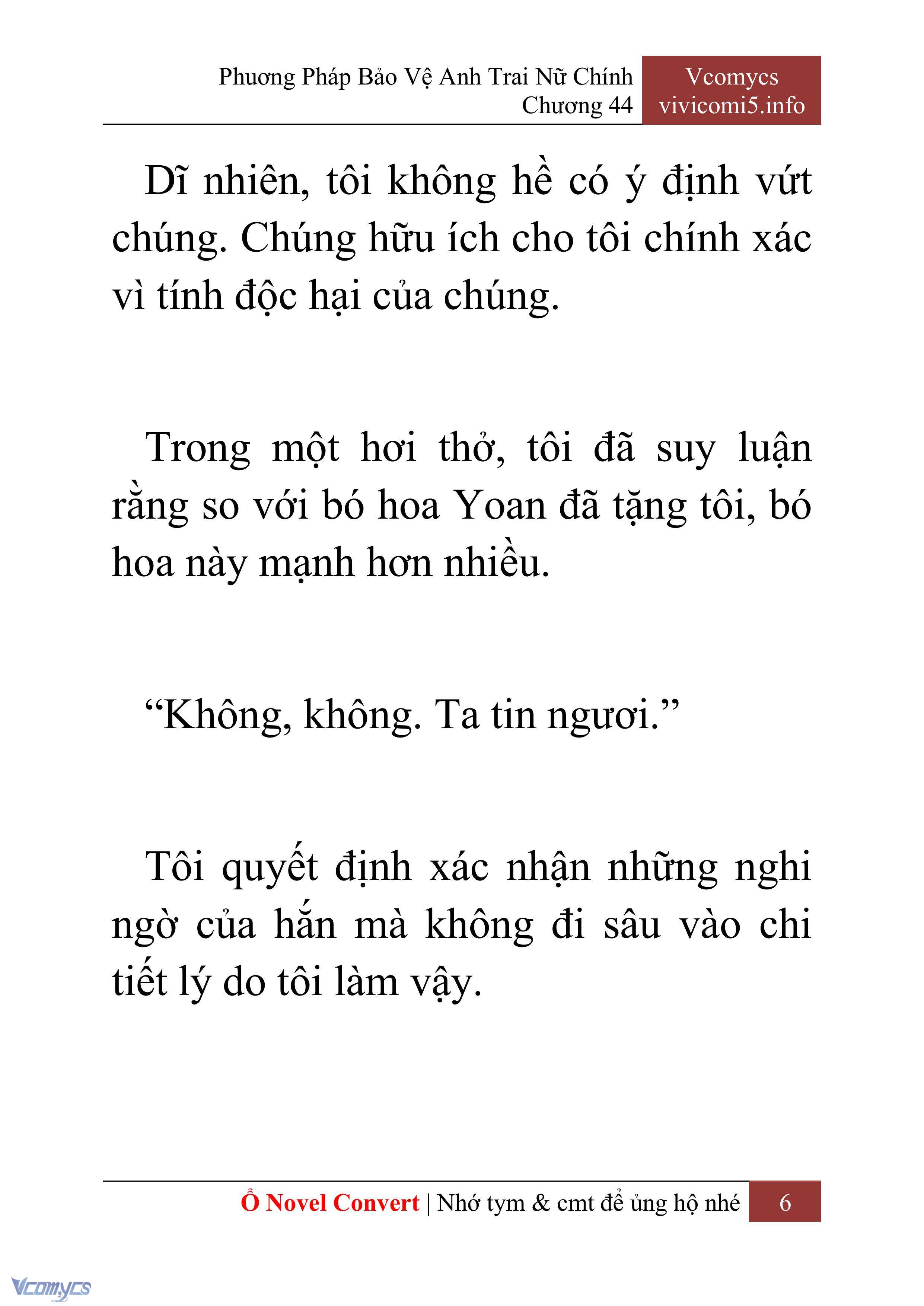 [Novel] Phương Pháp Bảo Vệ Anh Trai Nữ Chính Chap 44 - Trang 2