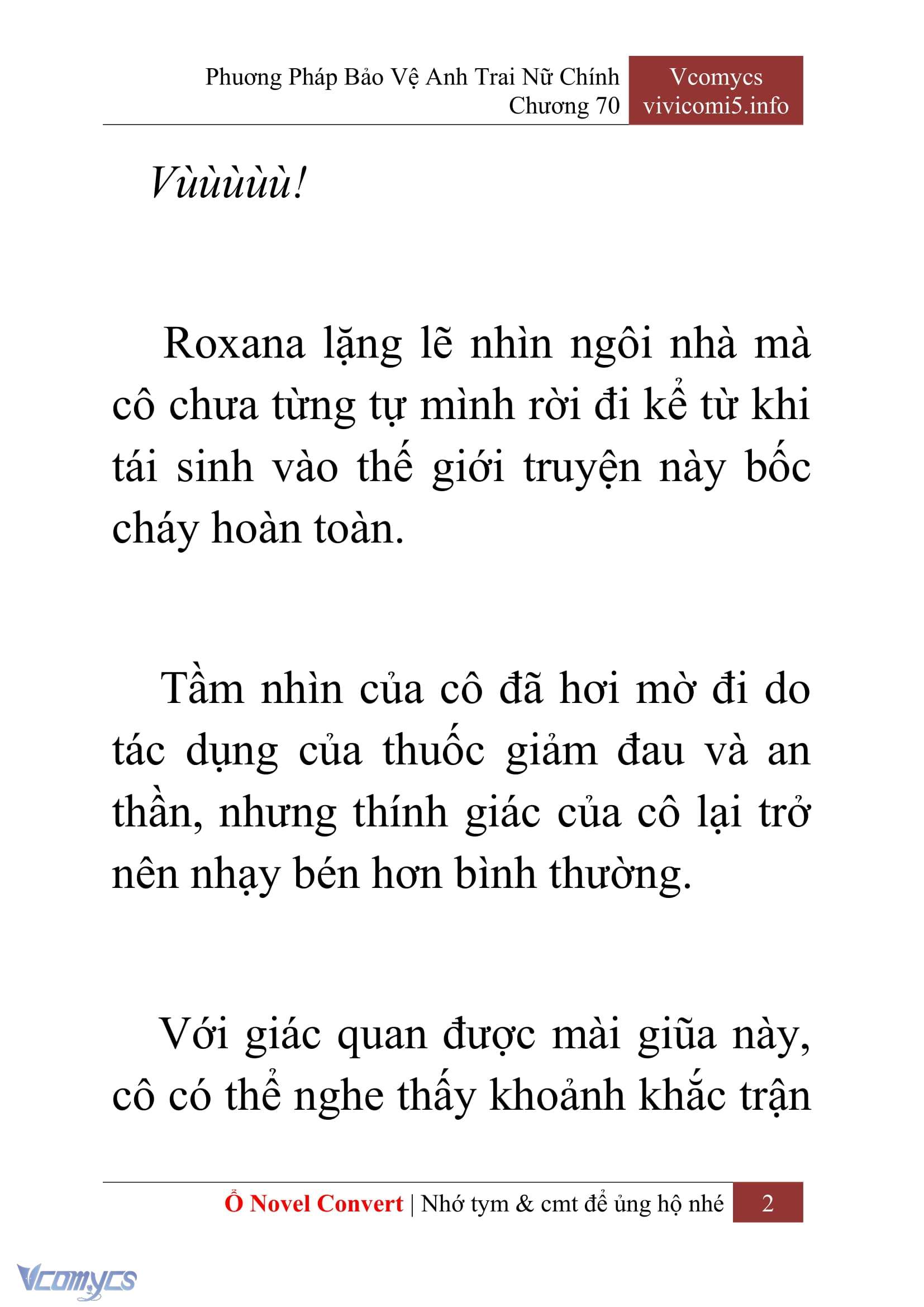 [Novel] Phương Pháp Bảo Vệ Anh Trai Nữ Chính Chap 70 - Trang 2