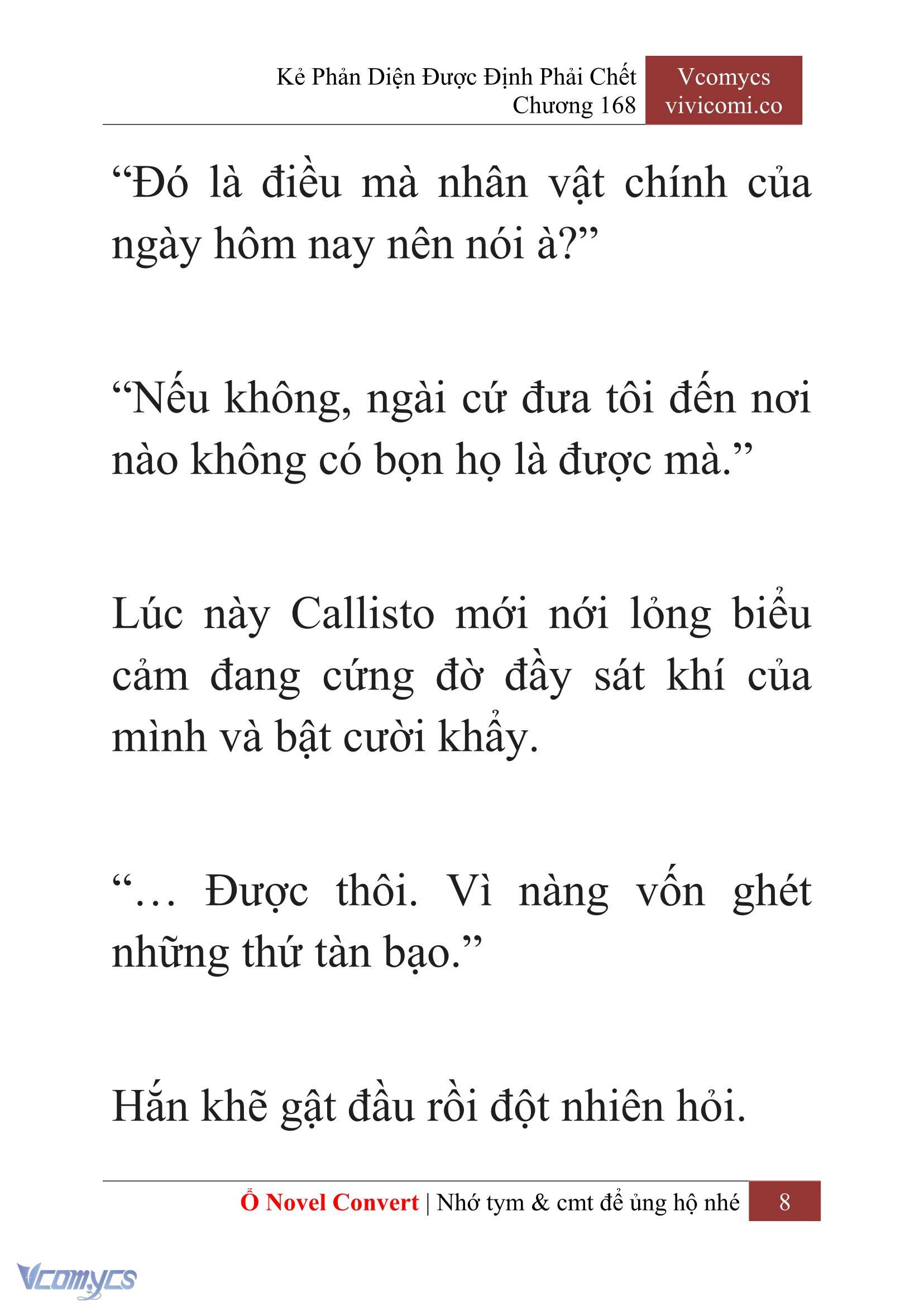 [Novel] Kẻ Phản Diện Được Định Phải Chết Chap 168 - Trang 2