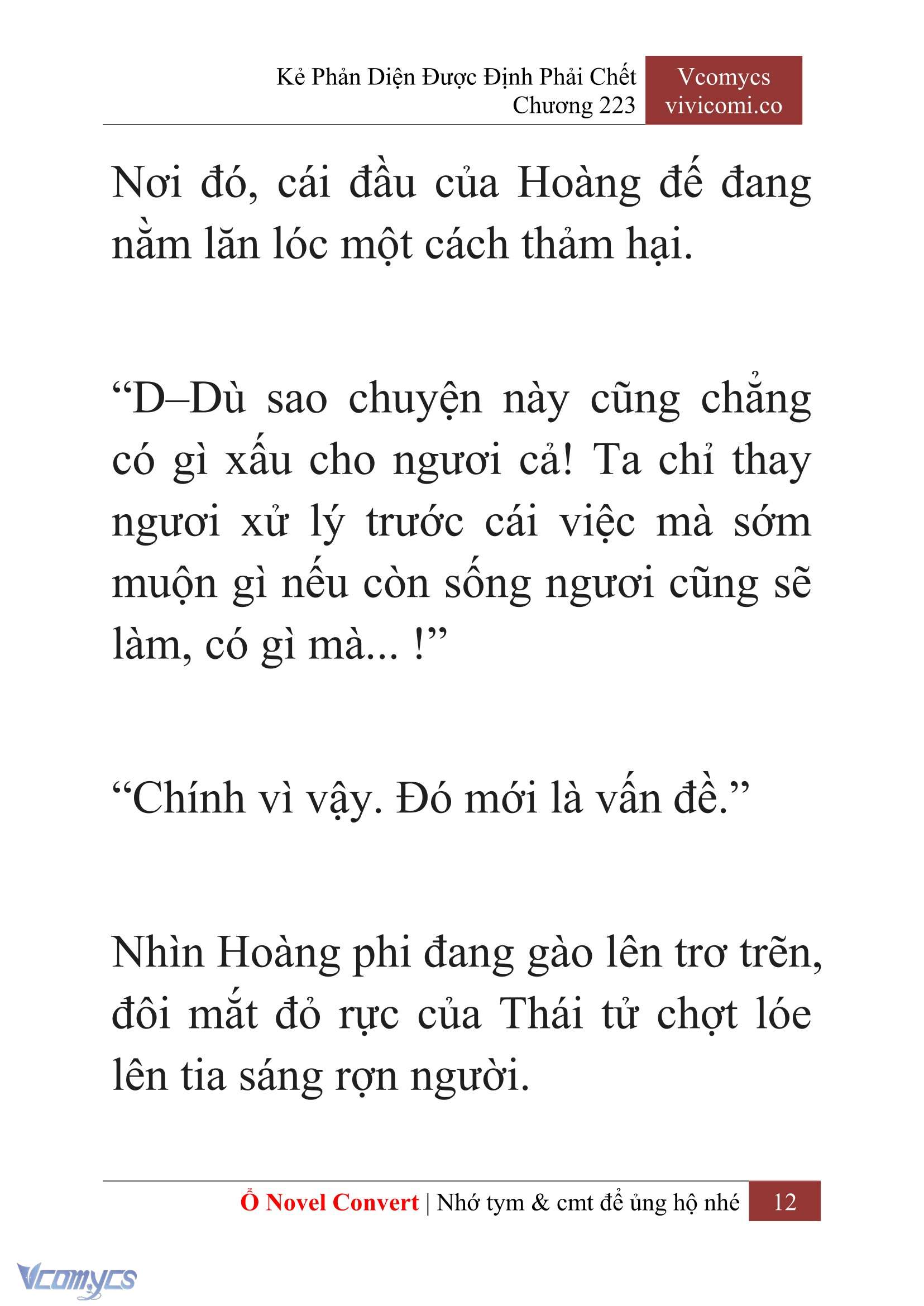 [Novel] Kẻ Phản Diện Được Định Phải Chết Chap 223 - Next Chap 224