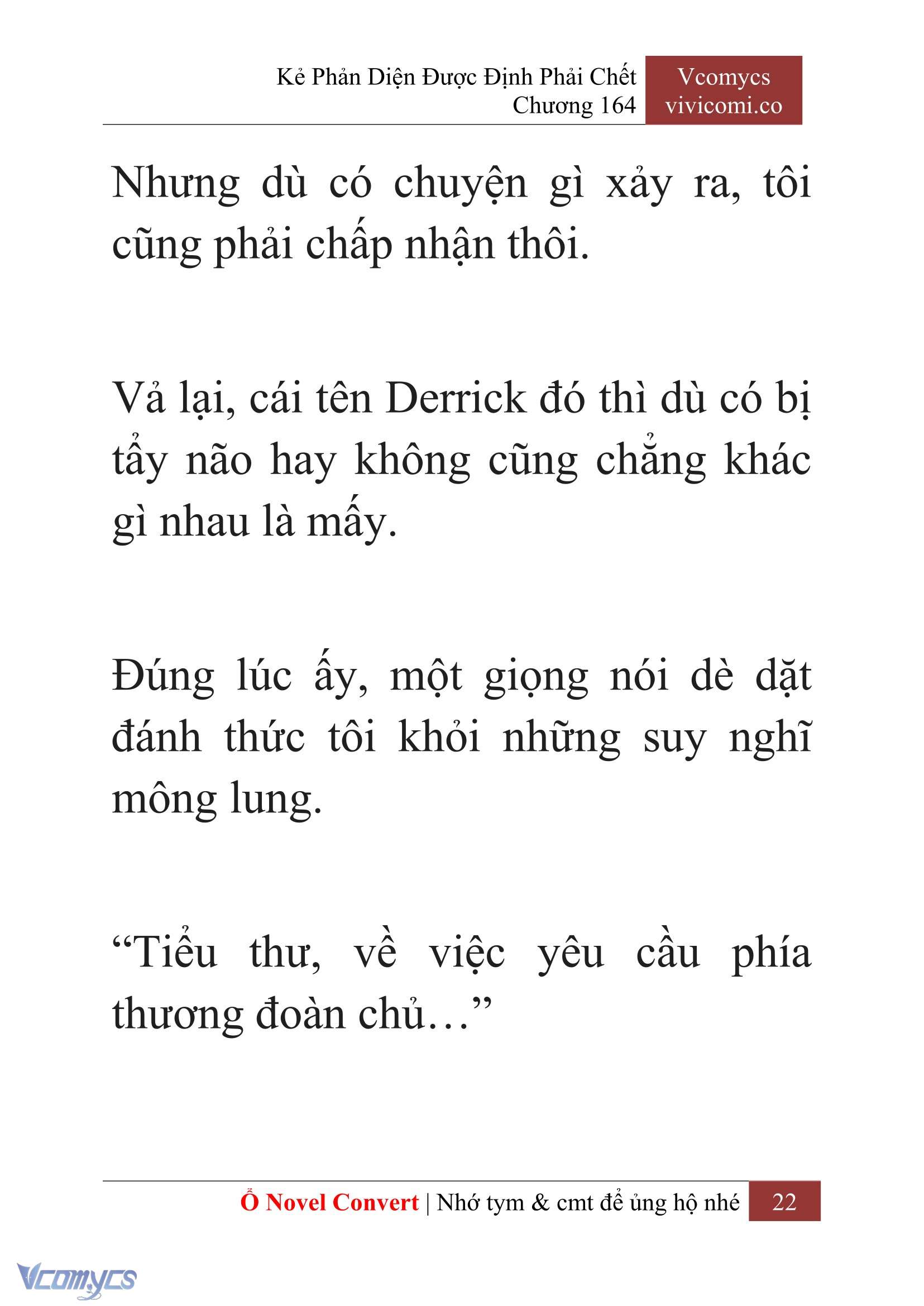 [Novel] Kẻ Phản Diện Được Định Phải Chết Chap 164 - Trang 2