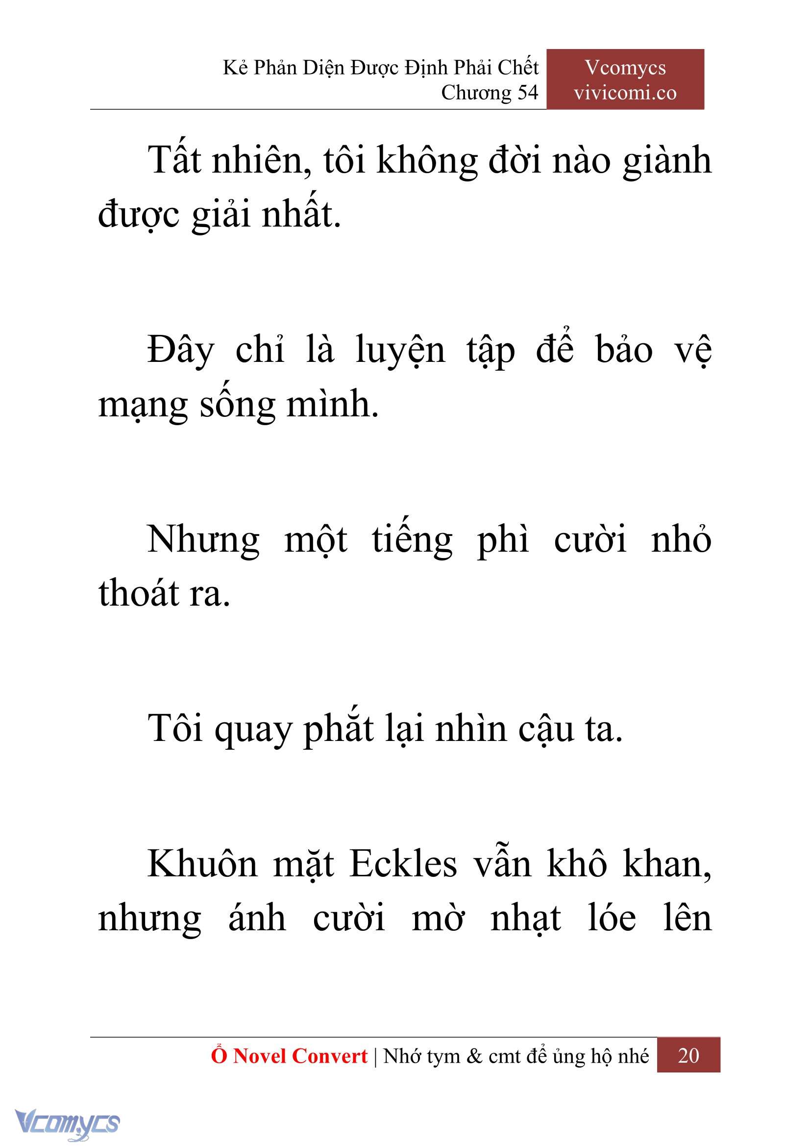 [Novel] Kẻ Phản Diện Được Định Phải Chết Chap 54 - Next Chap 55