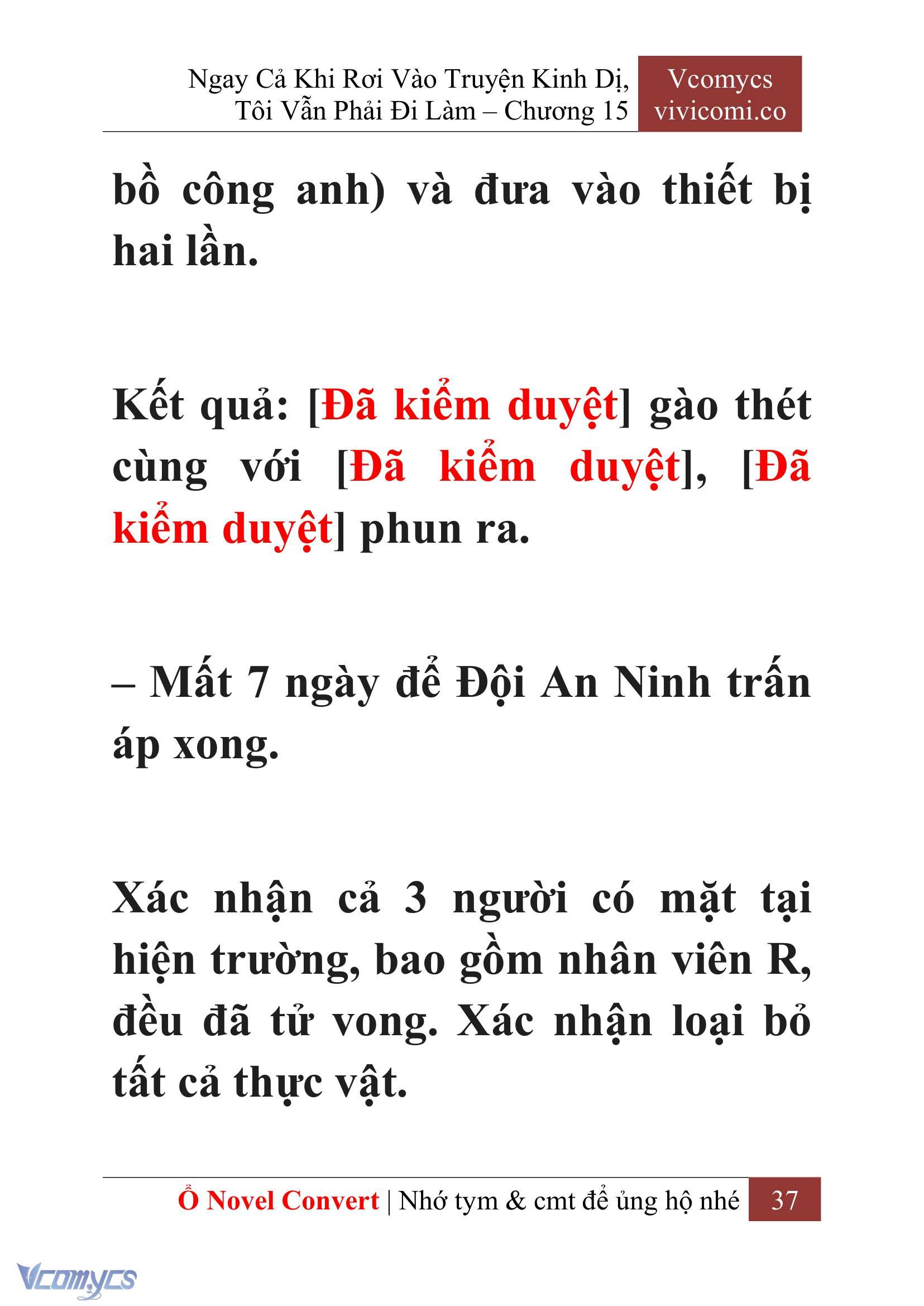 [Novel] Ngay Cả Khi Rơi Vào Truyện Kinh Dị, Tôi Vẫn Phải Đi Làm Chap 15 - Trang 2