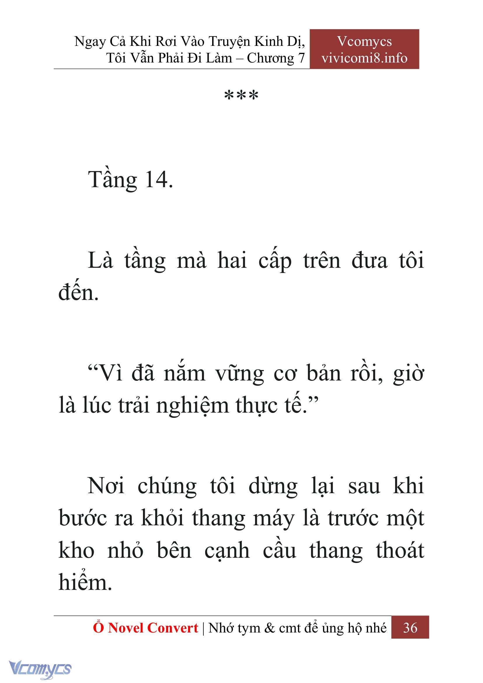 [Novel] Ngay Cả Khi Rơi Vào Truyện Kinh Dị, Tôi Vẫn Phải Đi Làm Chap 7 - Trang 2