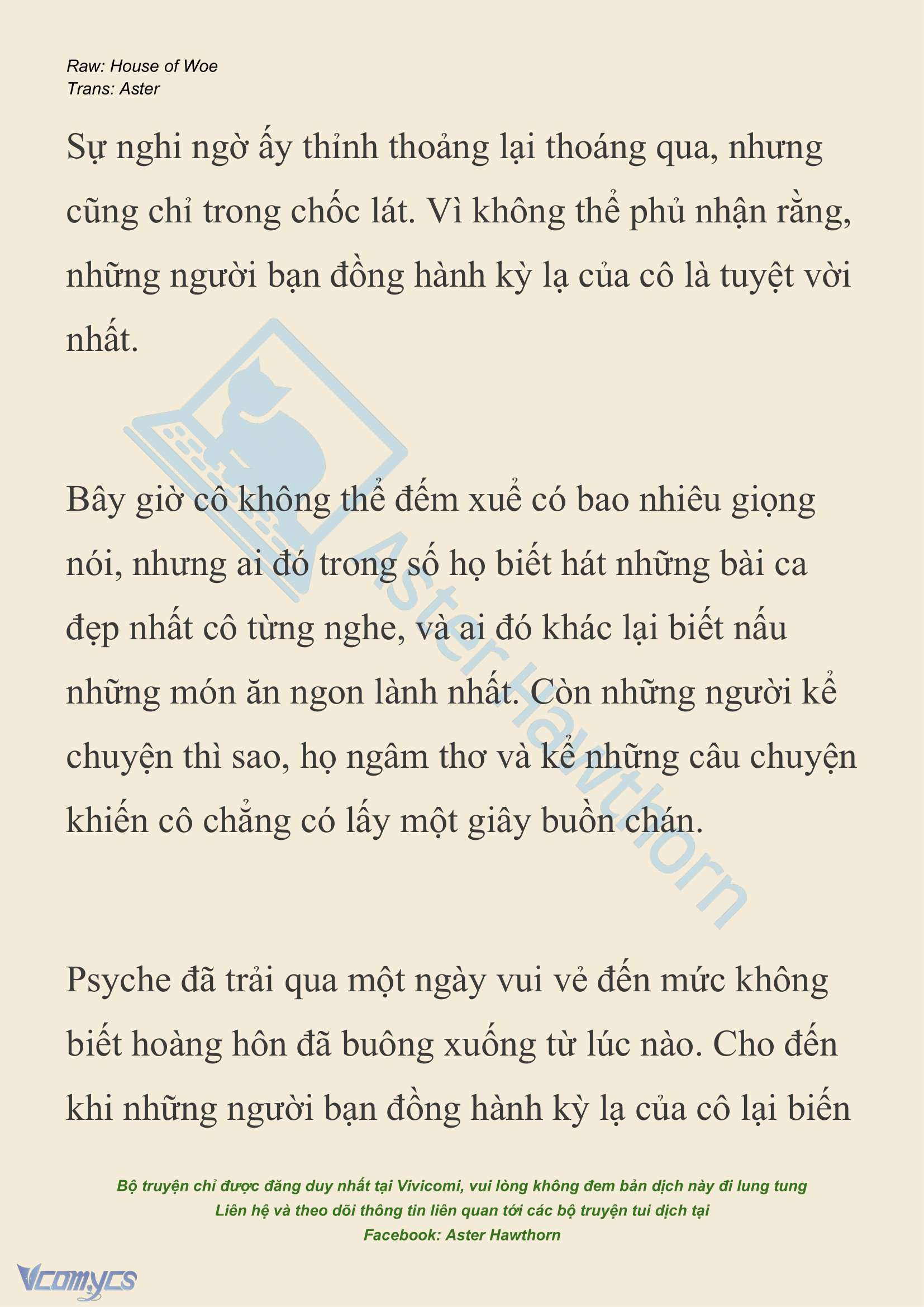 [NOVEL] Dành Cho Các Nữ Thần: Dành cho Psyche Chap 17 - Trang 2