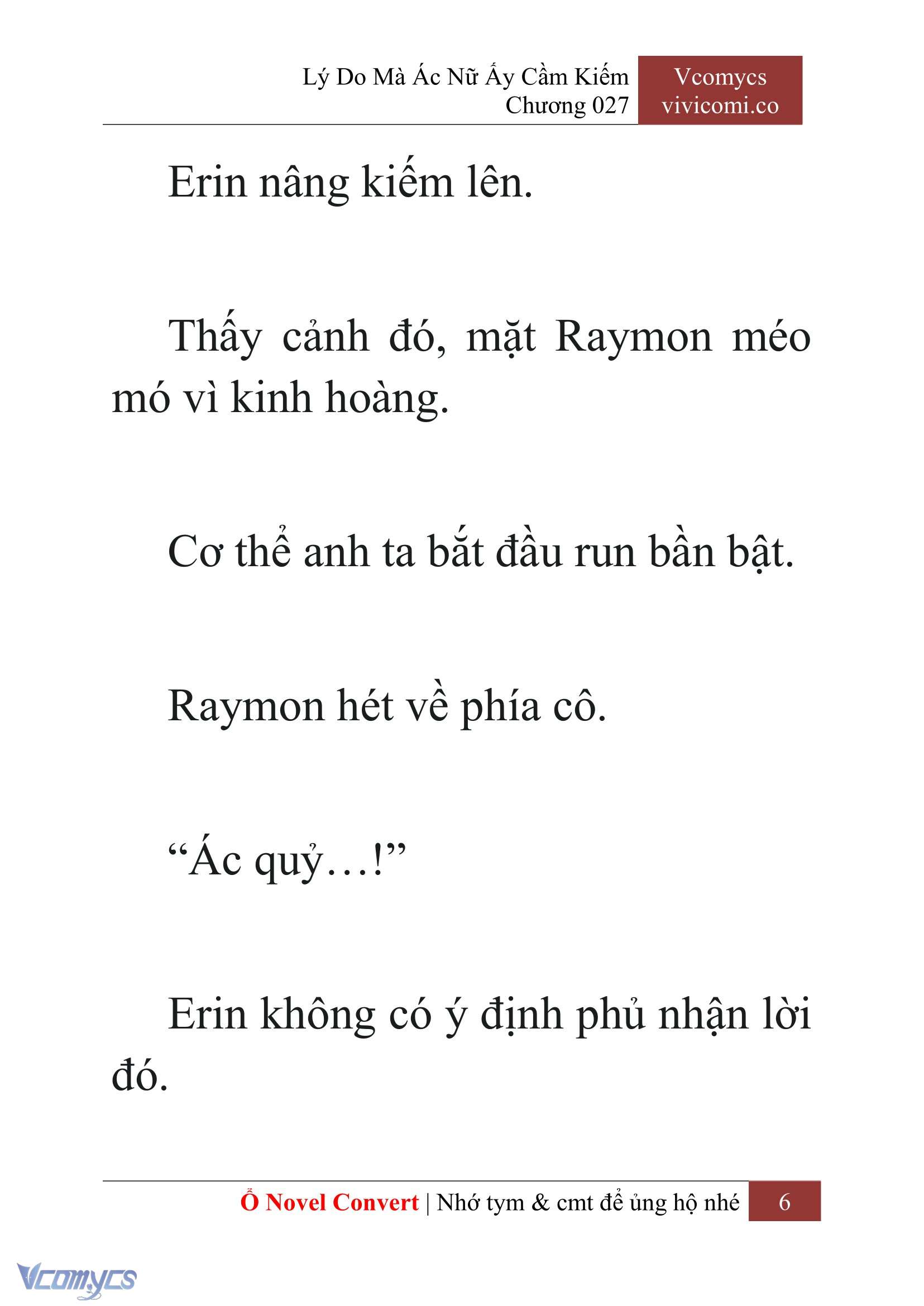 [Novel] Lý Do Mà Ác Nữ Ấy Cầm Kiếm Chap 27 - Trang 2