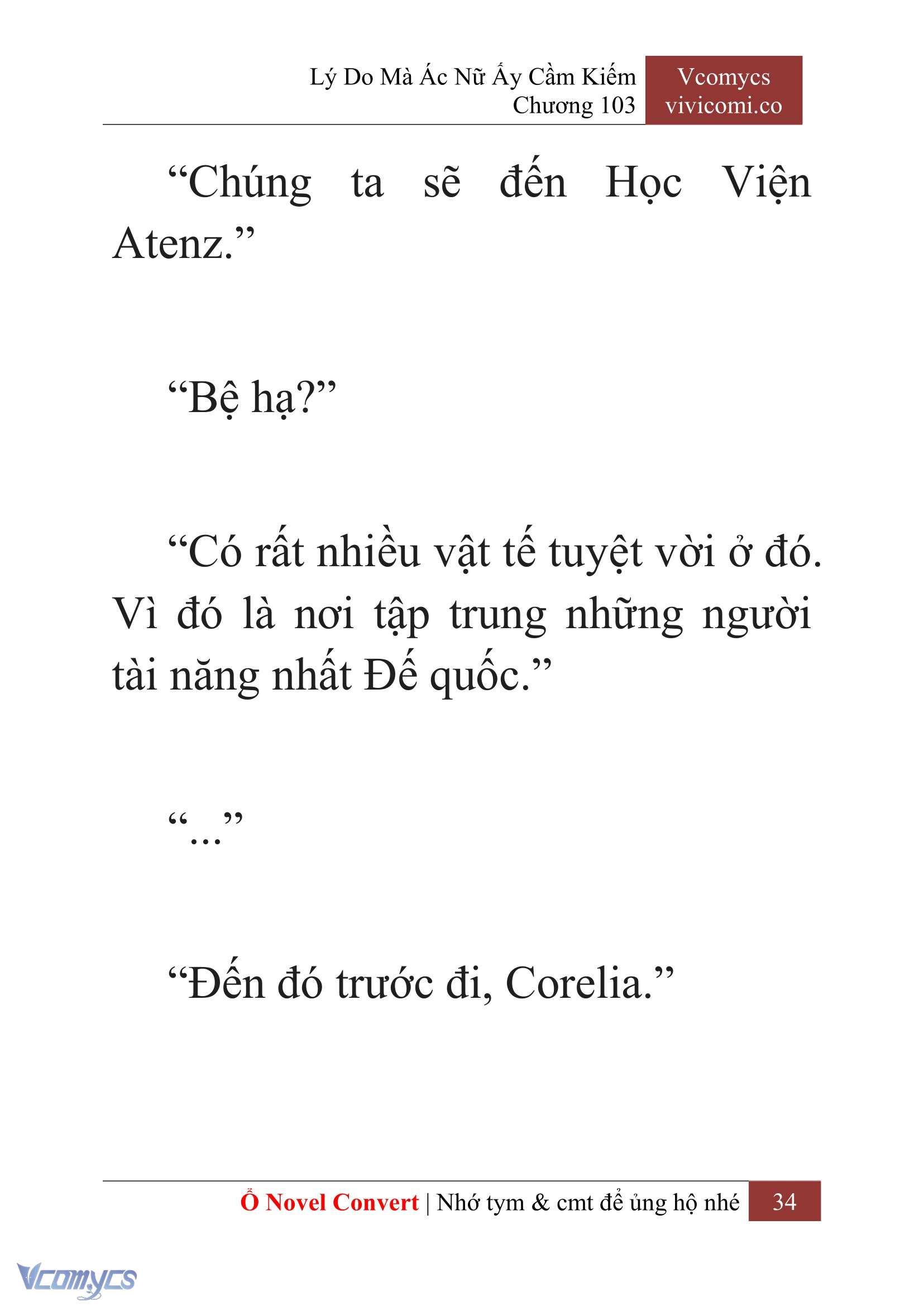 [Novel] Lý Do Mà Ác Nữ Ấy Cầm Kiếm Chap 103 - Next Chap 104