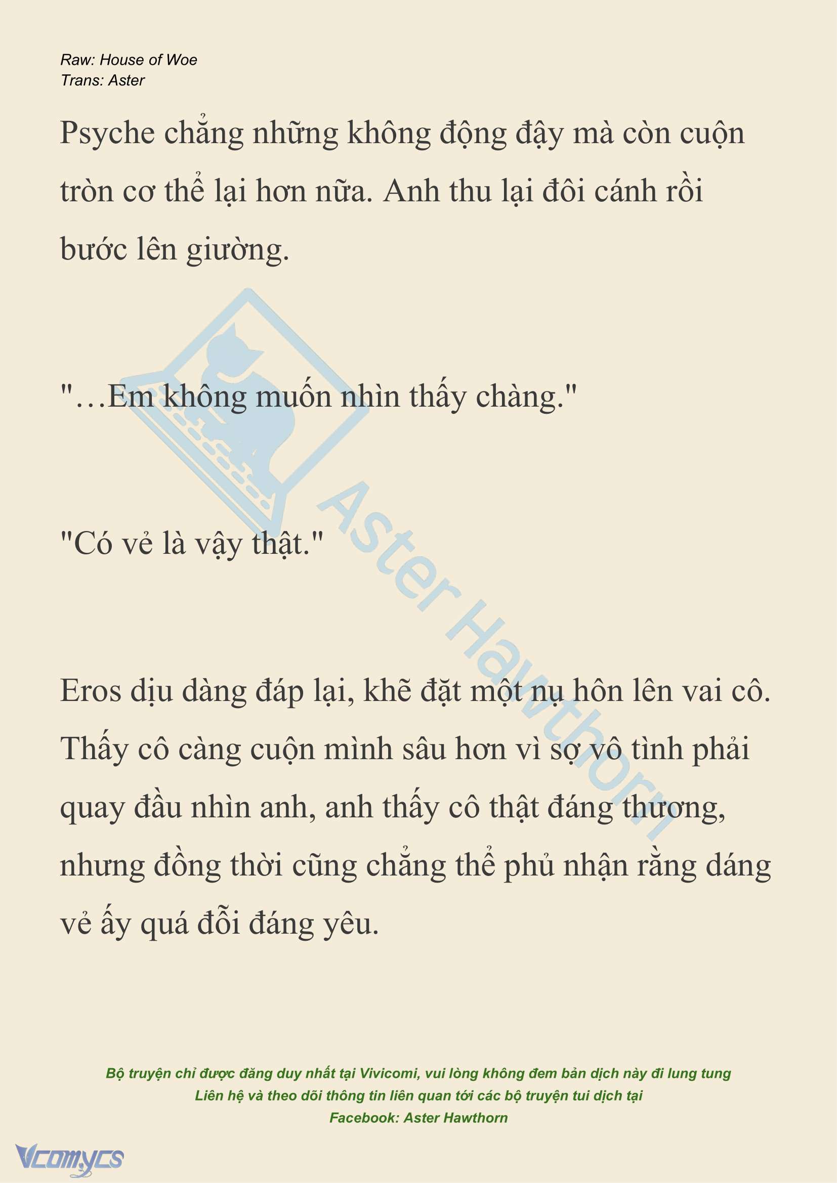[NOVEL] Dành Cho Các Nữ Thần: Dành cho Psyche Chap 27 - Trang 2