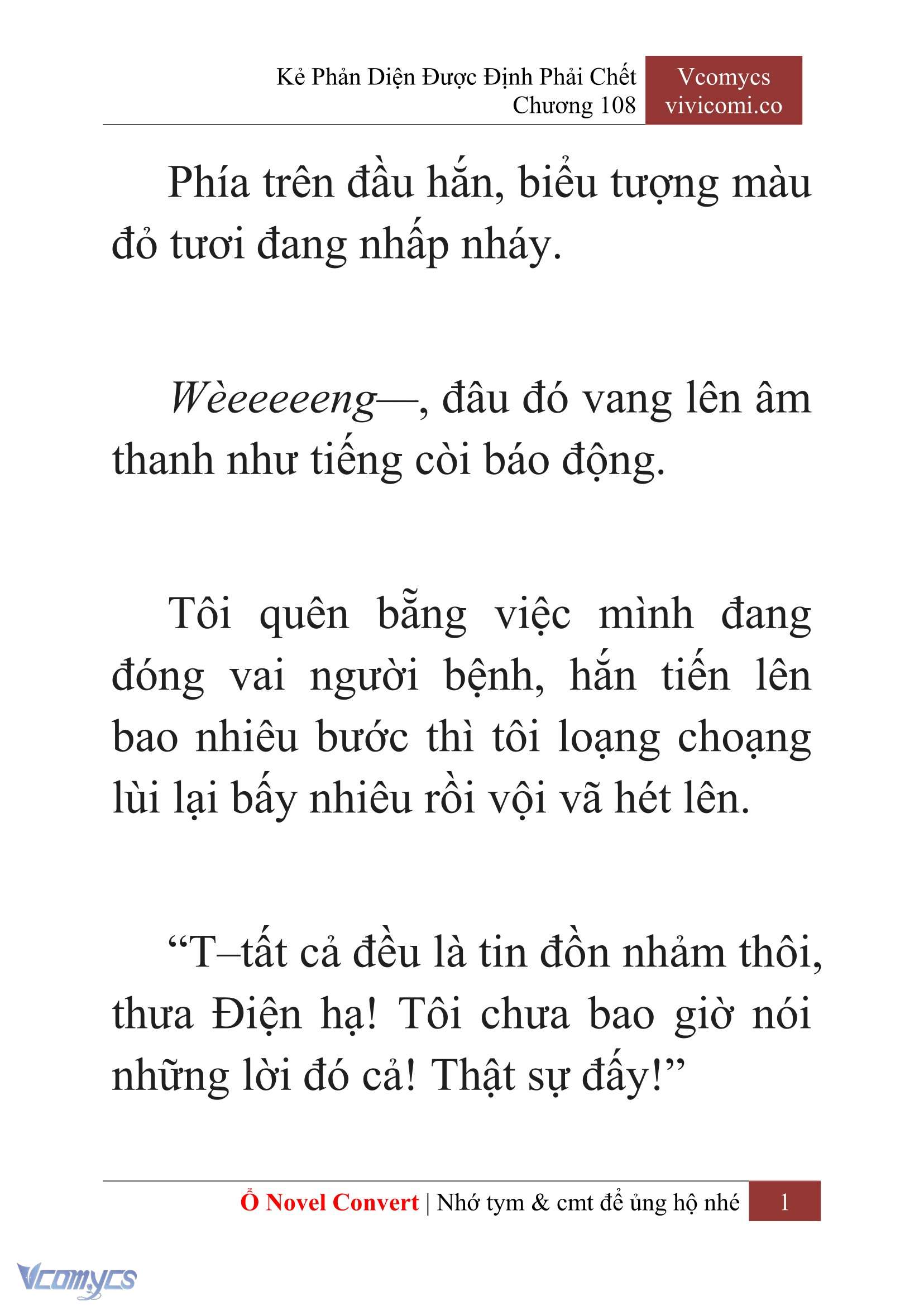 [Novel] Kẻ Phản Diện Được Định Phải Chết Chap 108 - Next Chap 109