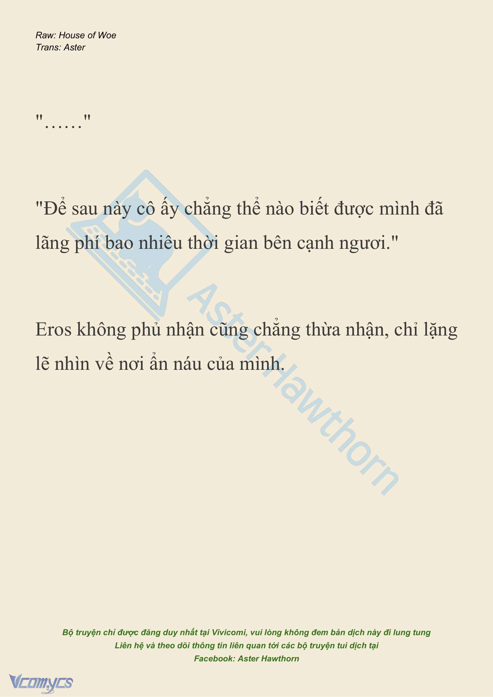 [NOVEL] Dành Cho Các Nữ Thần: Dành cho Psyche Chap 21 - Trang 2