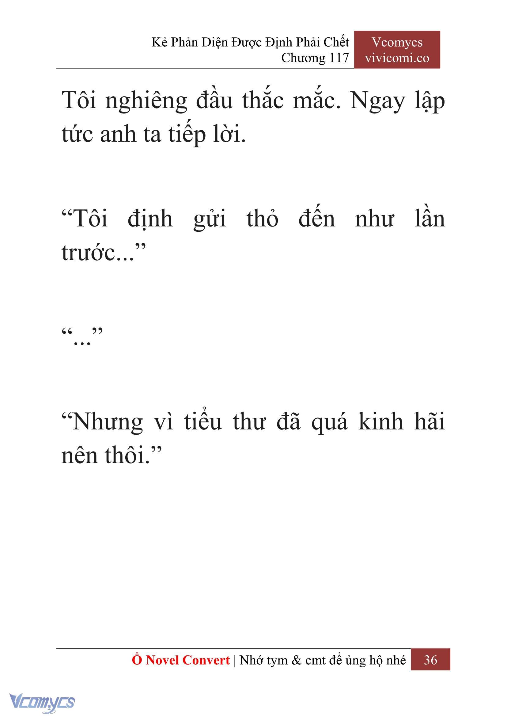 [Novel] Kẻ Phản Diện Được Định Phải Chết Chap 117 - Trang 2