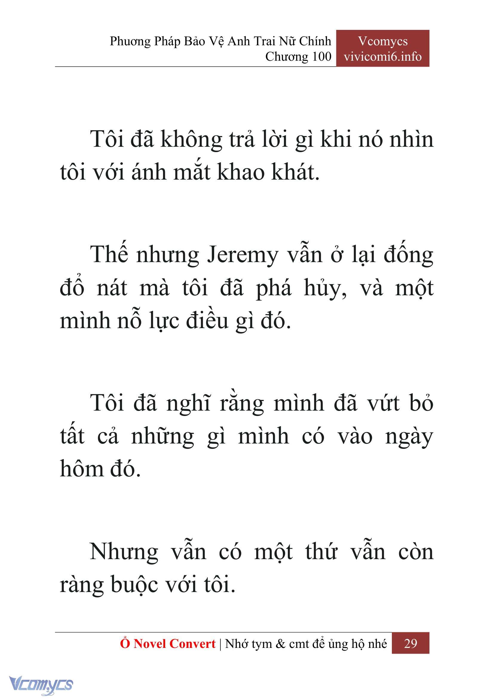 [Novel] Phương Pháp Bảo Vệ Anh Trai Nữ Chính Chap 100 - Trang 2
