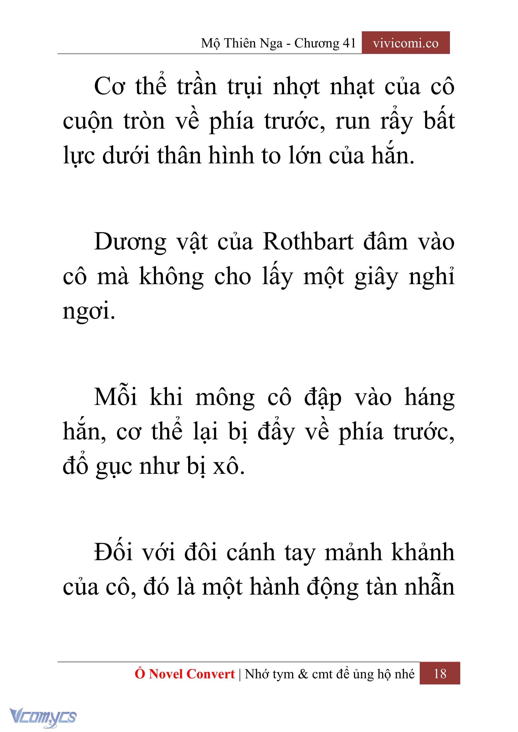 [Novel] Mộ Thiên Nga Chap 41 - Trang 2