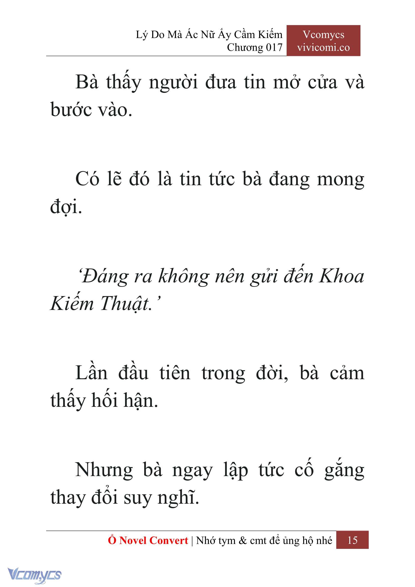 [Novel] Lý Do Mà Ác Nữ Ấy Cầm Kiếm Chap 17 - Trang 2