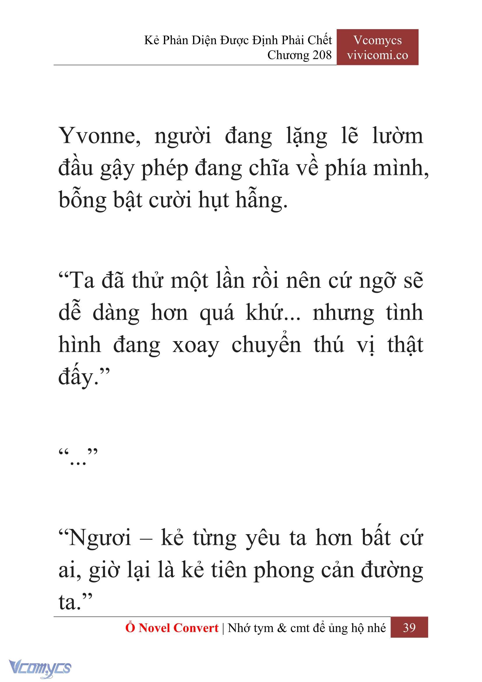 [Novel] Kẻ Phản Diện Được Định Phải Chết Chap 208 - Next Chap 209